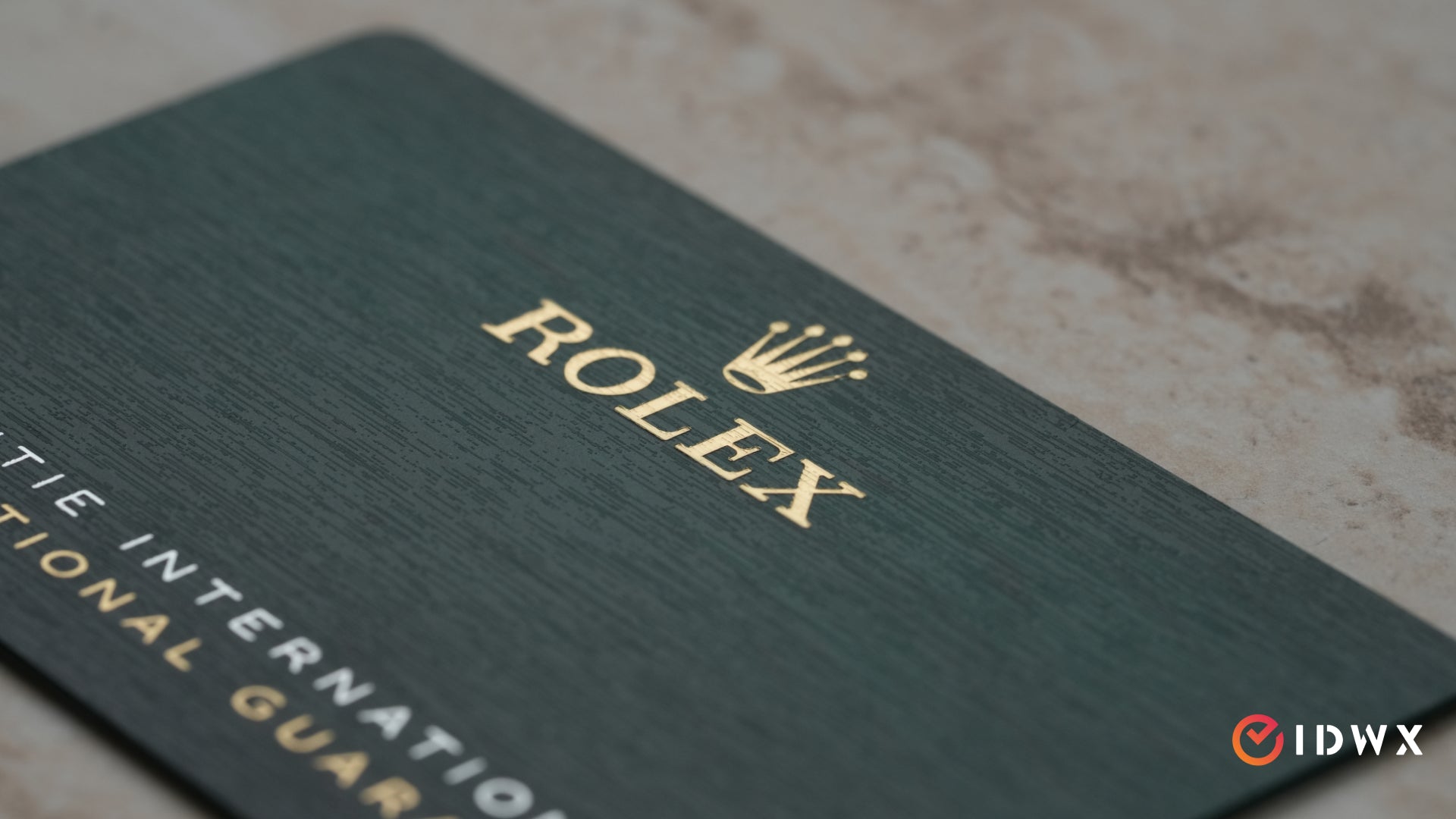 Rolex Warranty Card 2026