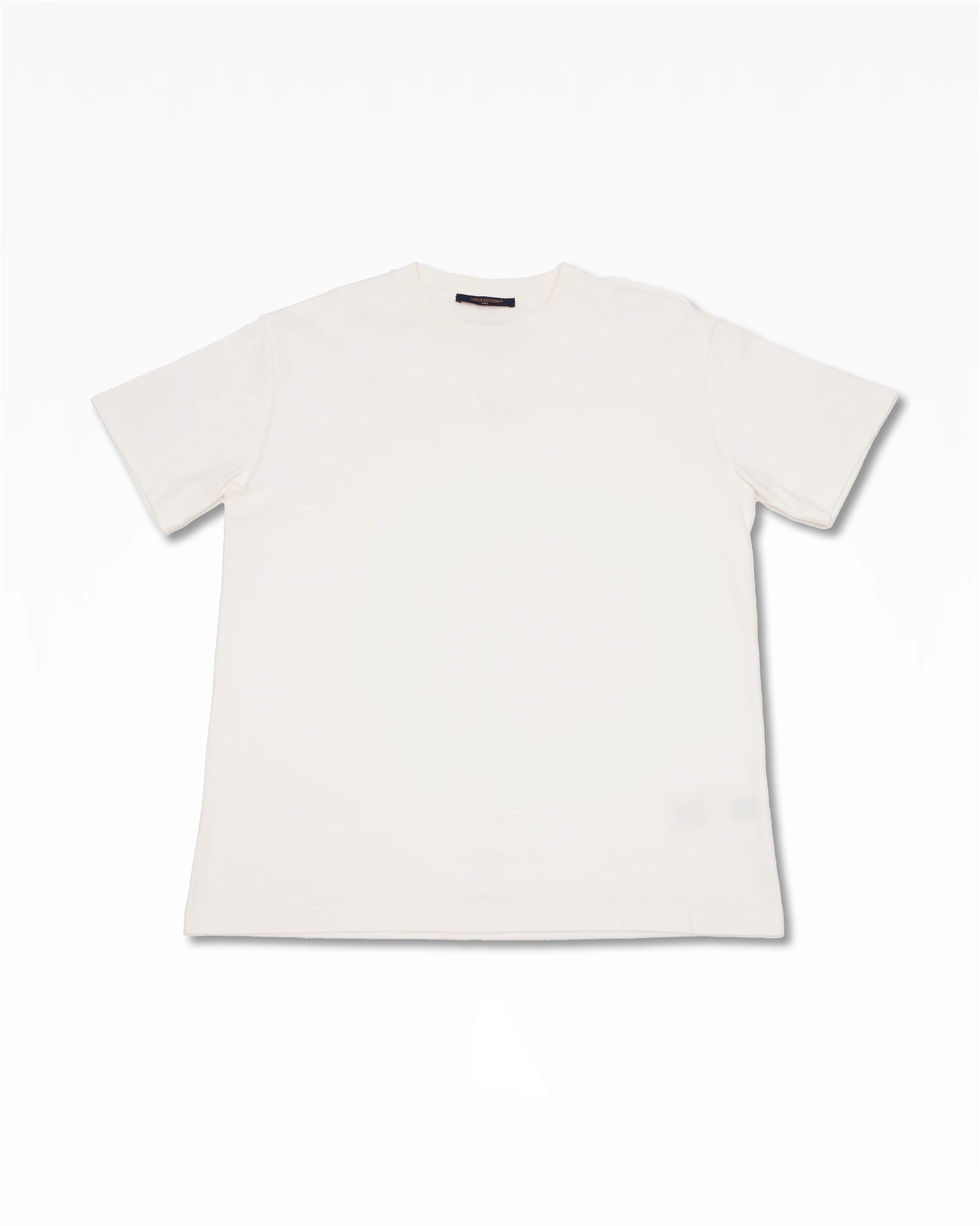 EMBOSSED LOGO WHITE T-SHIRT 23SS SIZE M