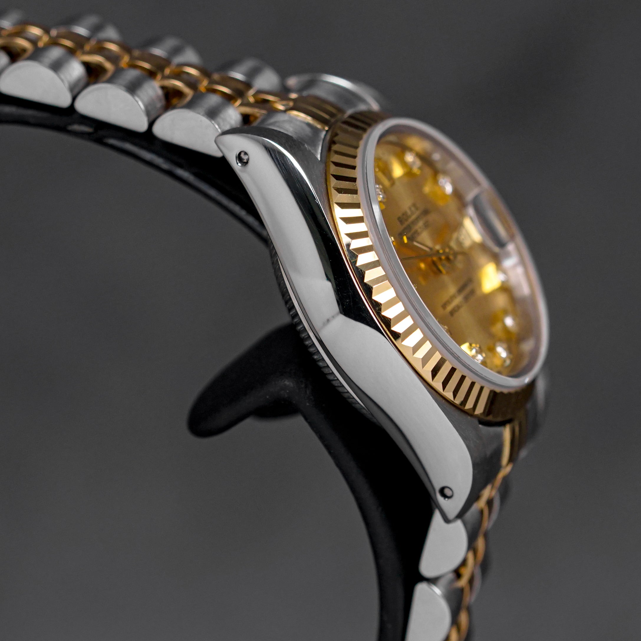 DATEJUST 26MM TWOTONE YELLOWGOLD CHAMPAGNE DIAMOND DIAL (1990)