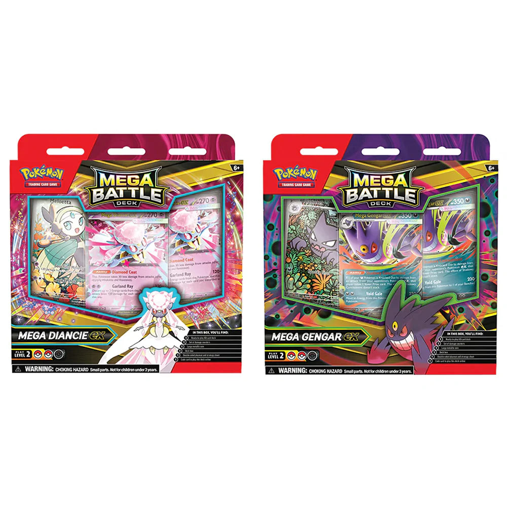 MEGA GENGAR EX & DIANCIE EX BATTLE DECK SET