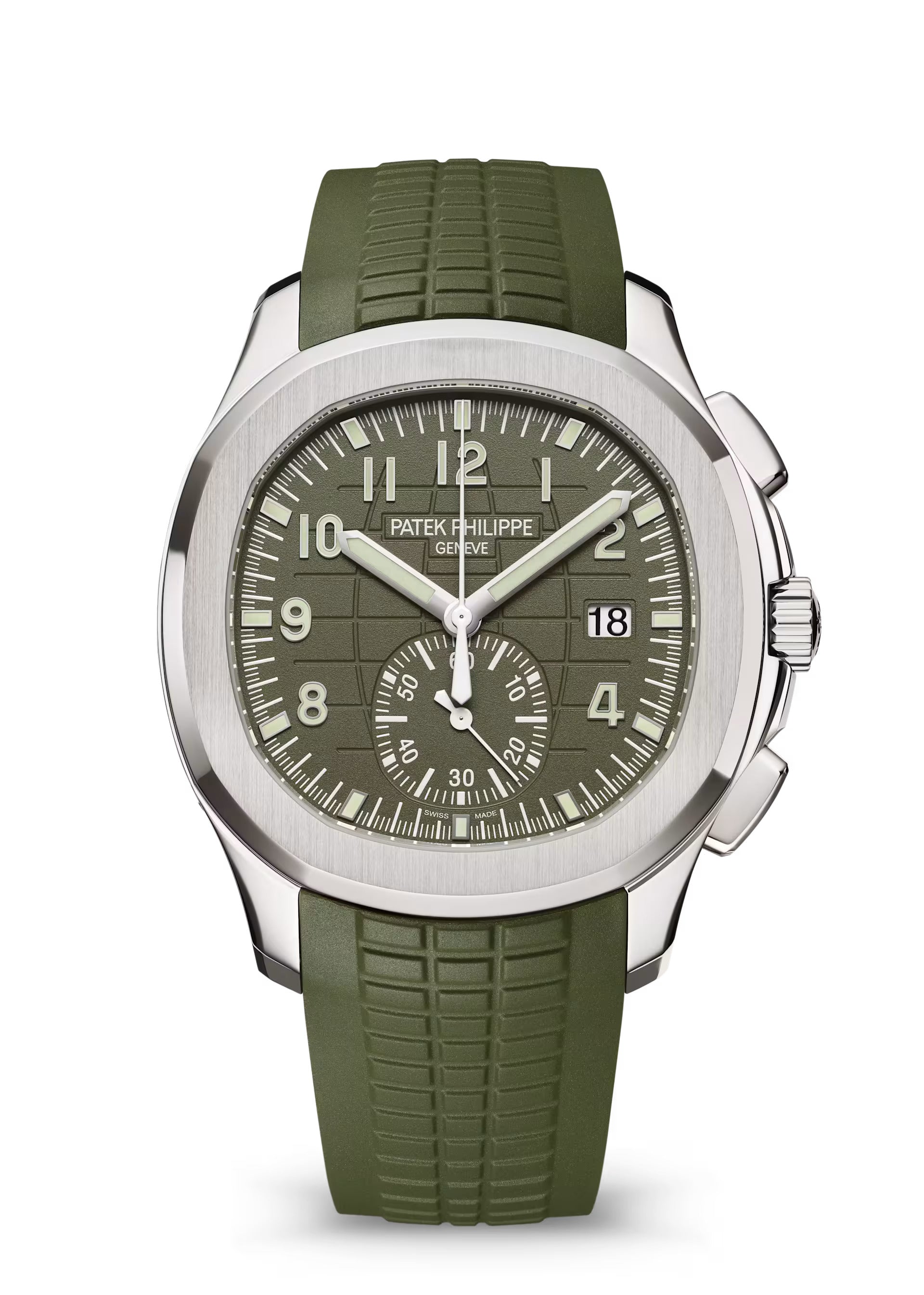 AQUANAUT 5968G WHITEGOLD KHAKI GREEN DIAL