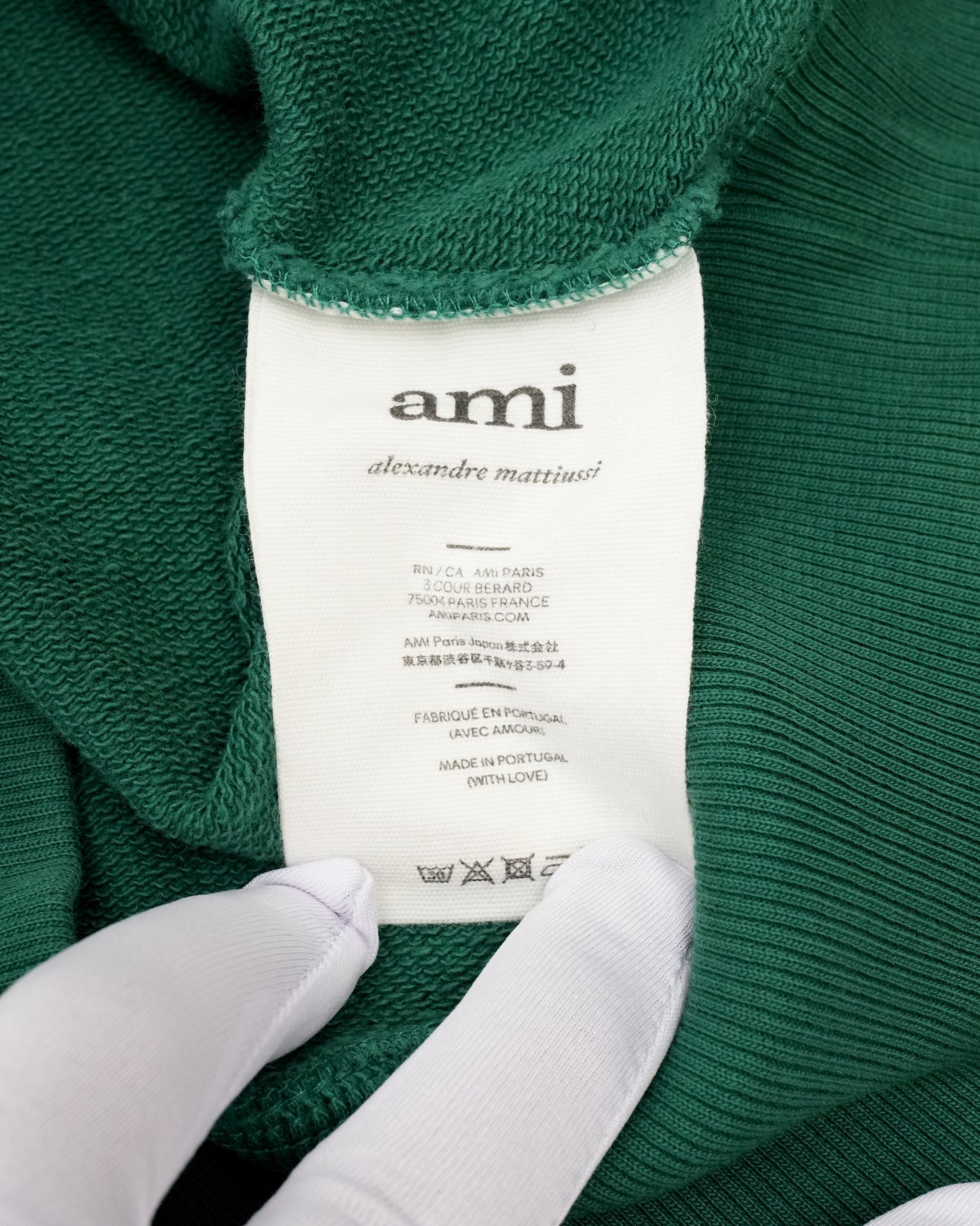 COTTON PARKER GREEN HOODIE – SIZE S