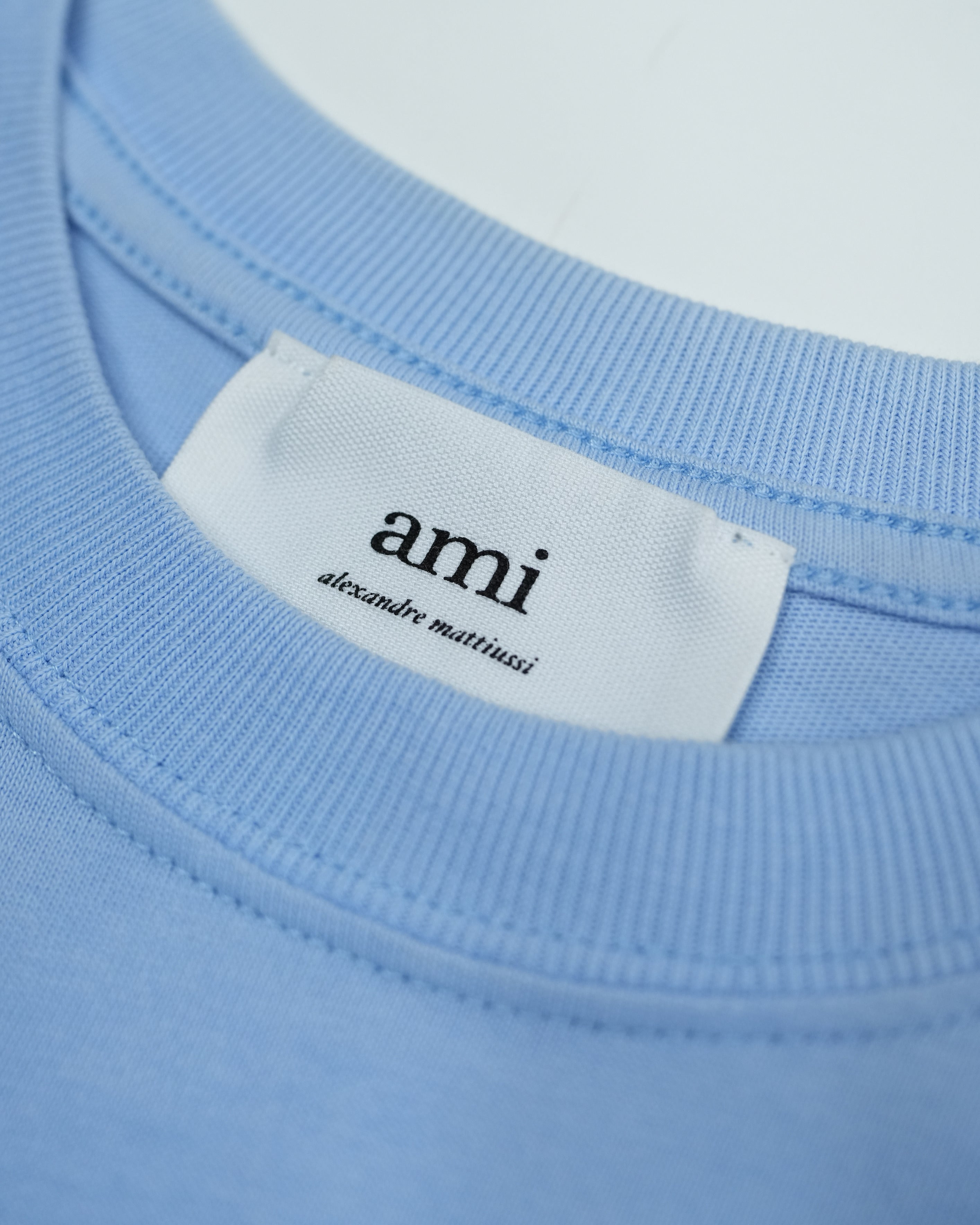 PARIS AMI DE COEUR TONAL BOXY FIT TSHIRT LIGHT BLUE