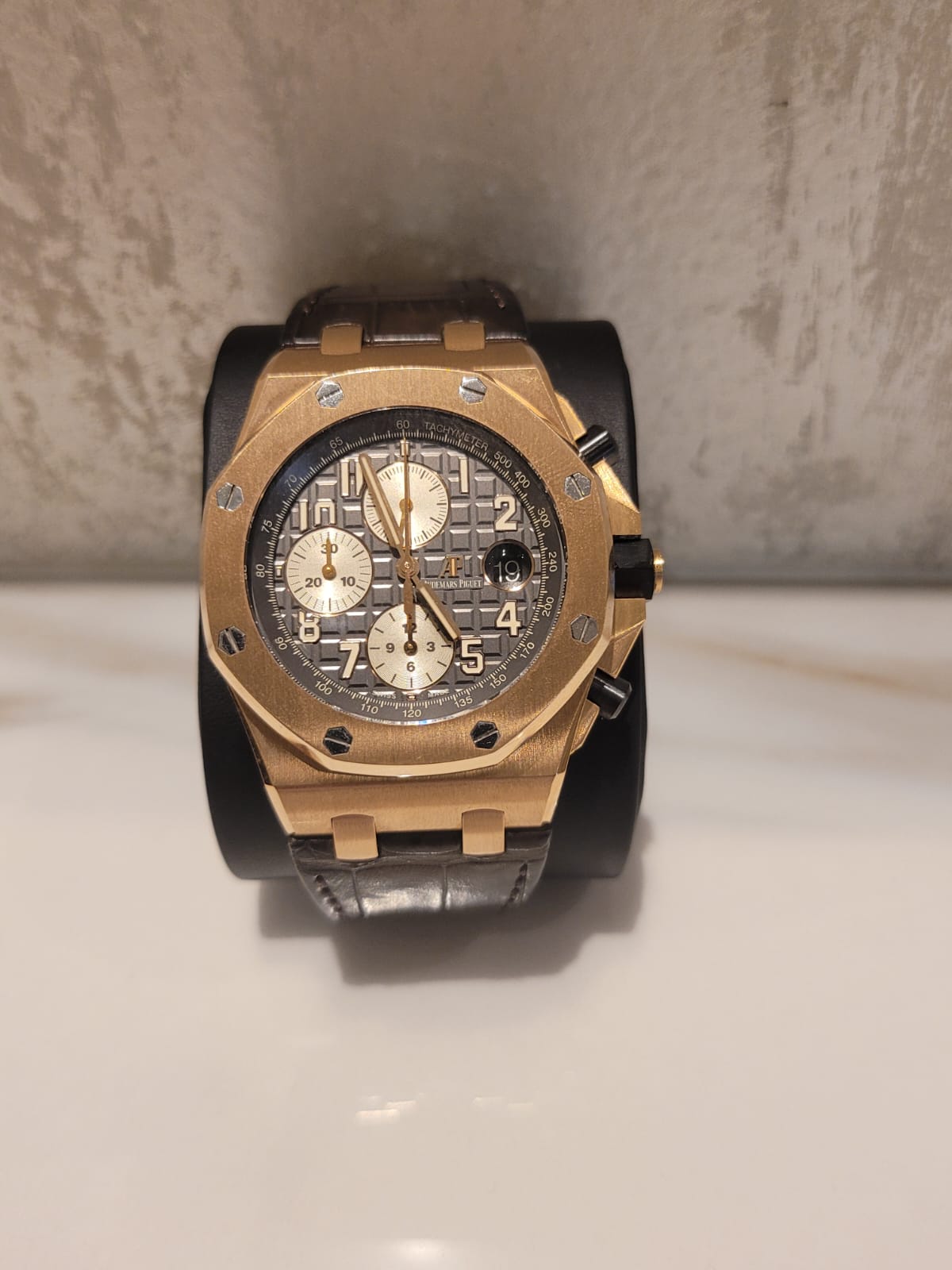 ROYAL OAK OFFSHORE CHRONOGRAPH 42MM ROSEGOLD 'BRICK' GREY DIAL (2019)