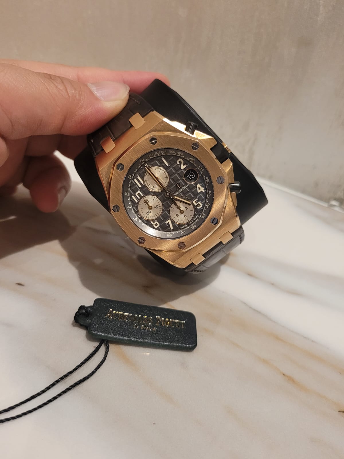 ROYAL OAK OFFSHORE CHRONOGRAPH 42MM ROSEGOLD 'BRICK' GREY DIAL (2019)
