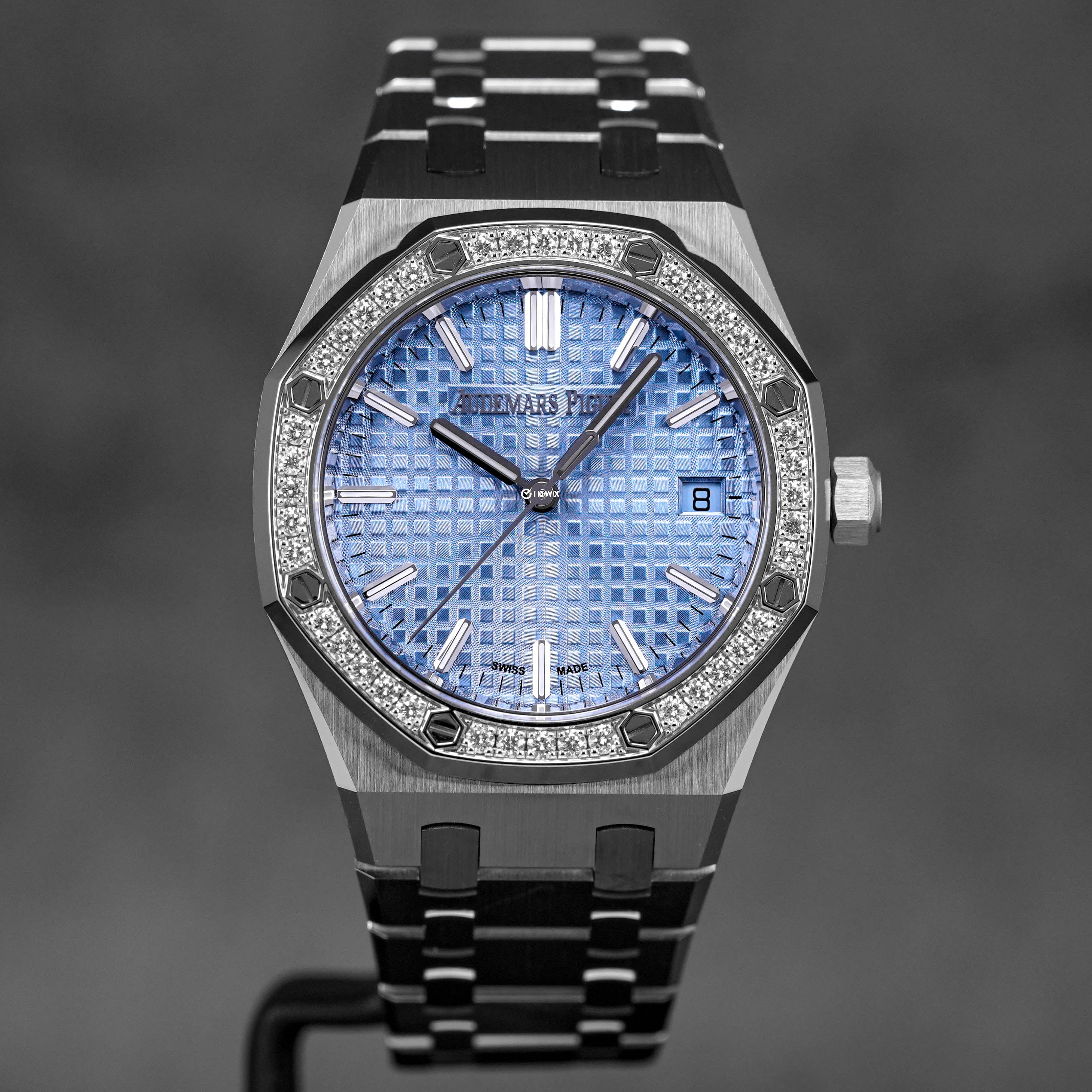 ROYAL OAK 34MM ICE BLUE DIAL DIAMOND BEZEL (2023)