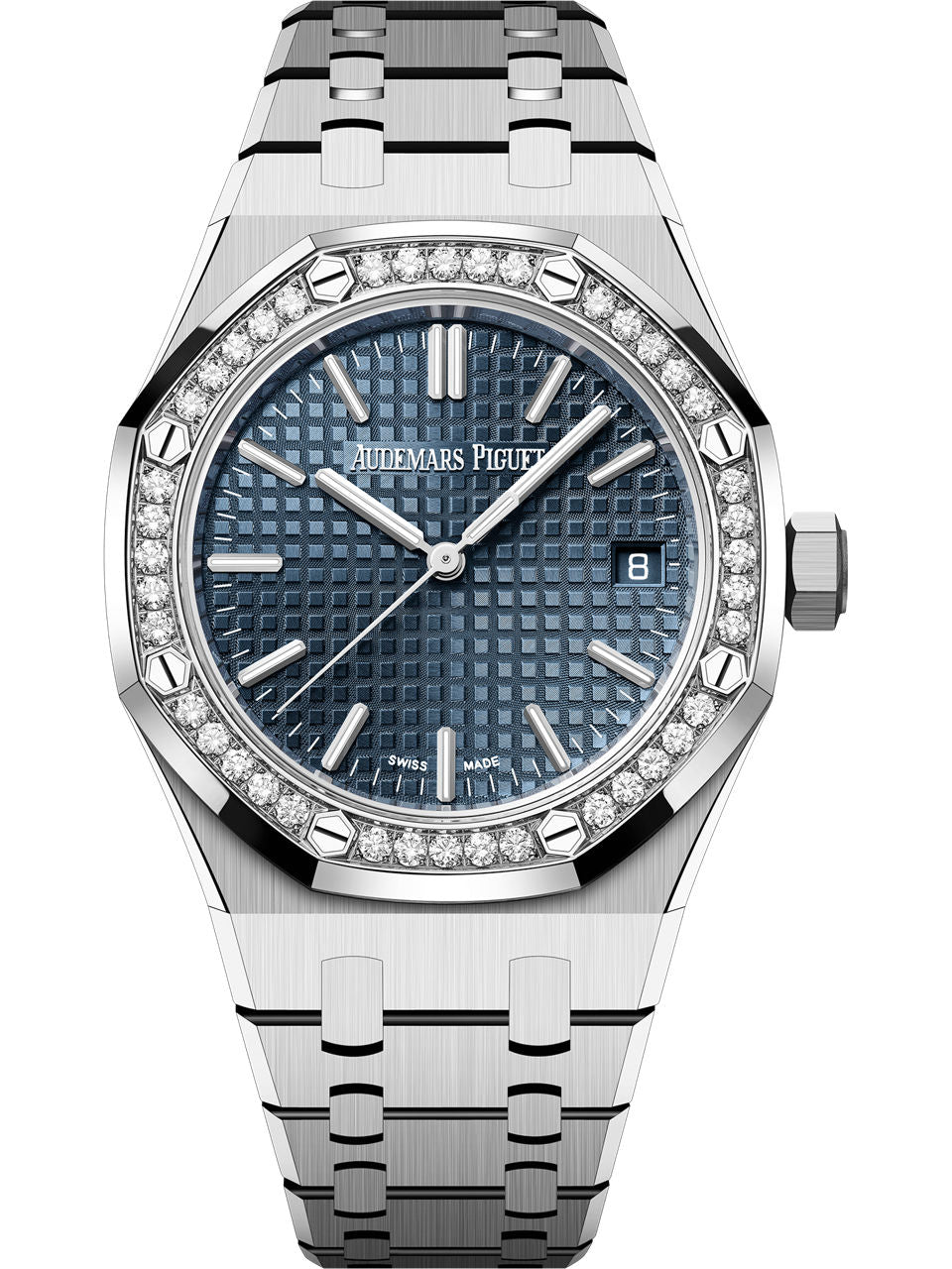 ROYAL OAK 37MM 15551ST BLUE DIAL DIAMOND BEZEL (2026)