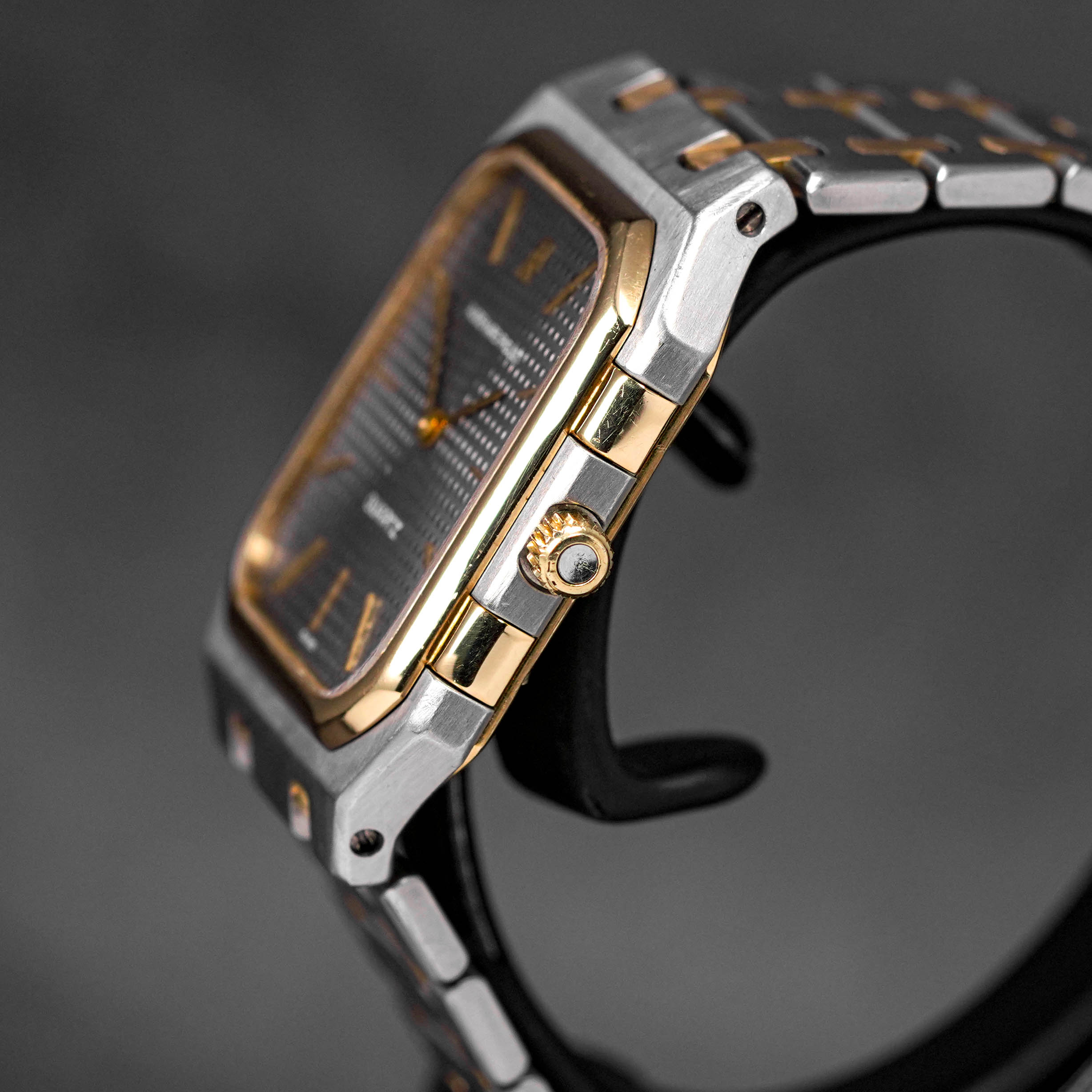 ROYAL OAK JUMBO SQUARE 6005SA TWOTONE YELLOWGOLD GREY DIAL QUARTZ (WATCH ONLY)