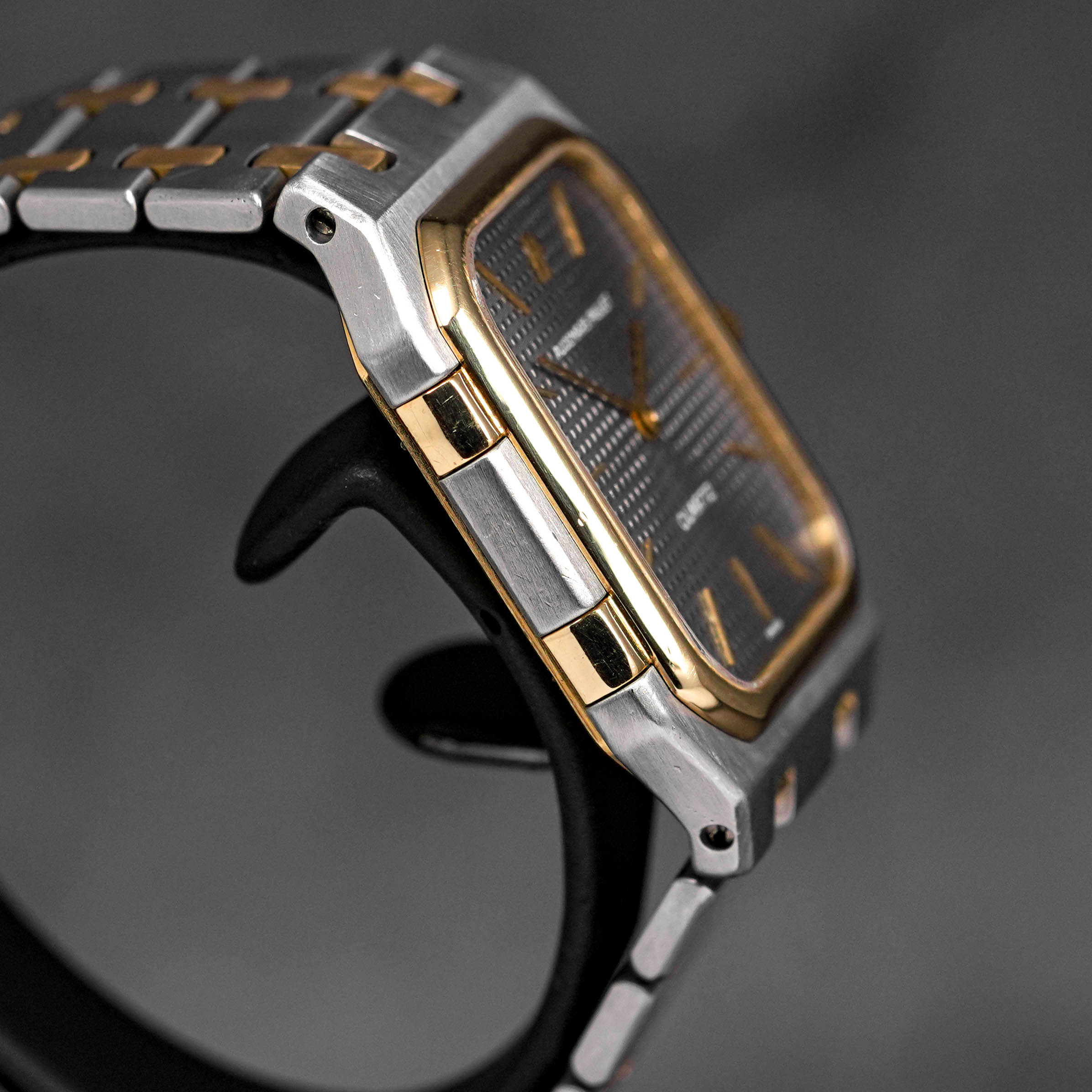 ROYAL OAK JUMBO SQUARE 6005SA TWOTONE YELLOWGOLD GREY DIAL QUARTZ (WATCH ONLY)