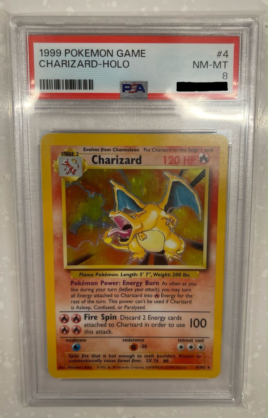 BASE SET POKEMON GAME CHARIZARD (1999)