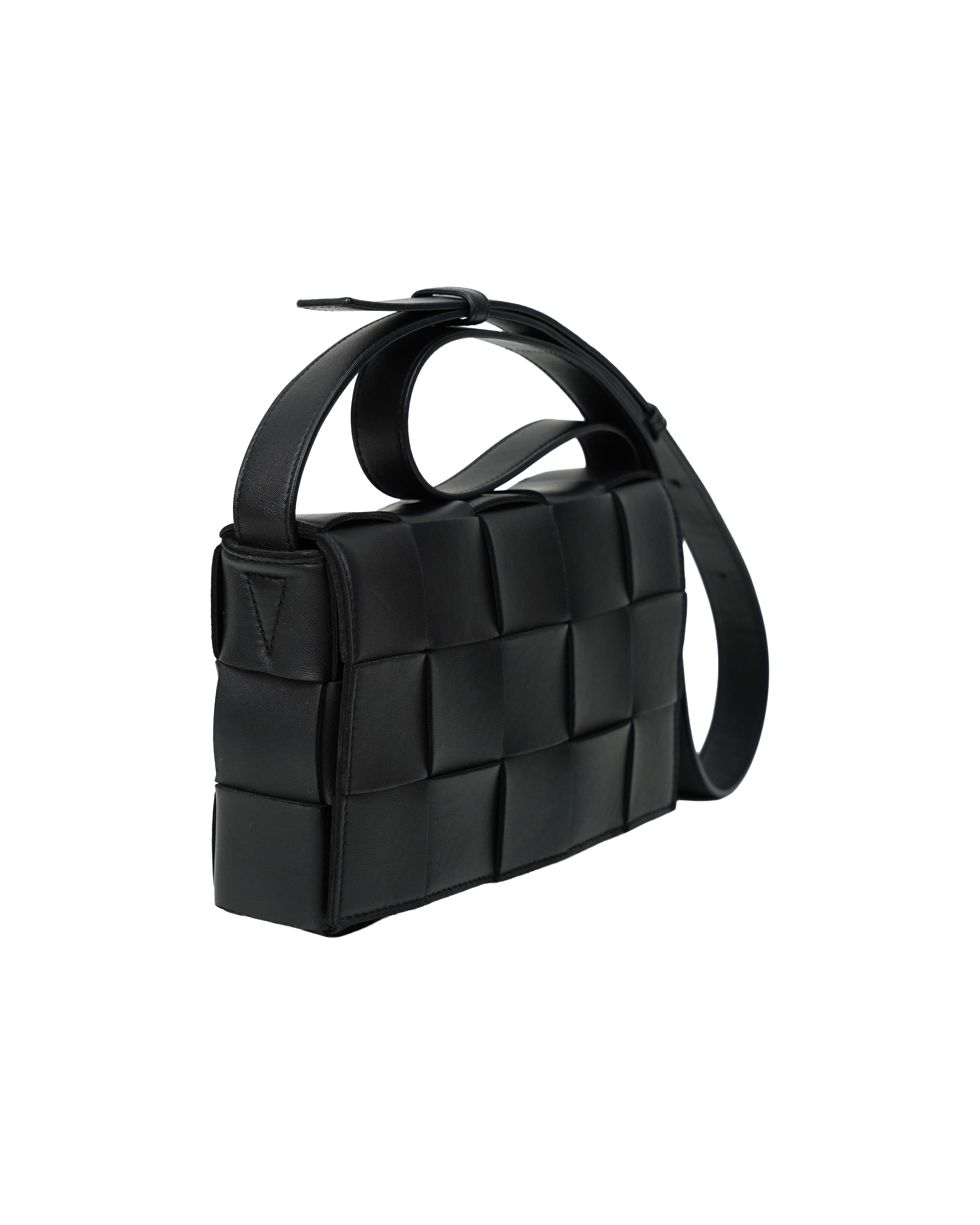 BLACK CASSETTE CROSSBODY BAG
