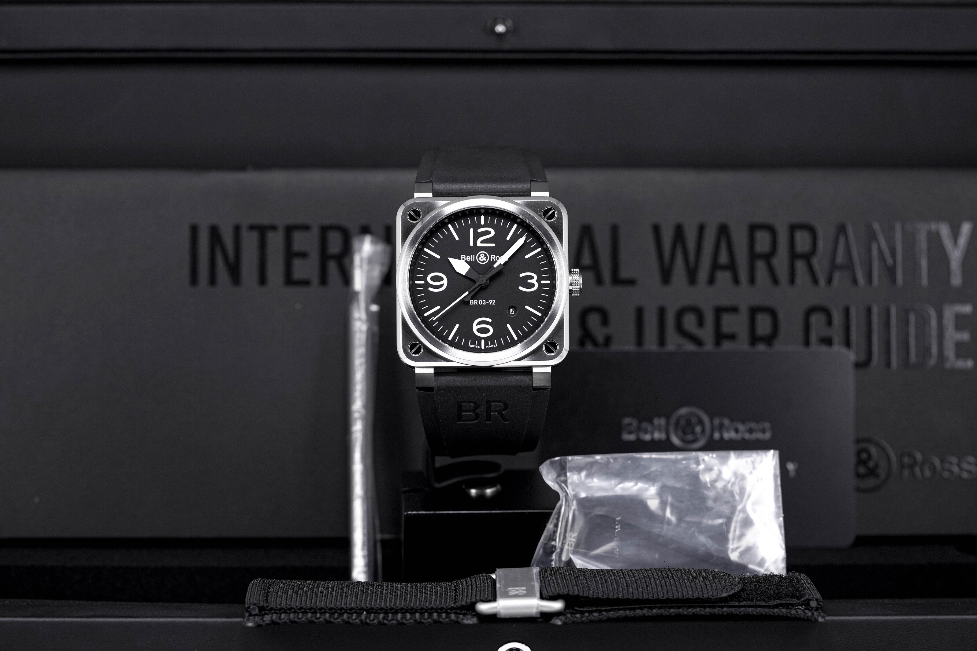 BR03-92 42MM STEEL BLACK DIAL (2023)