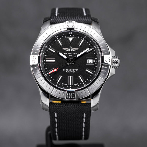 AVENGER AUTOMATIC 43MM STEEL BLACK DIAL (2023)