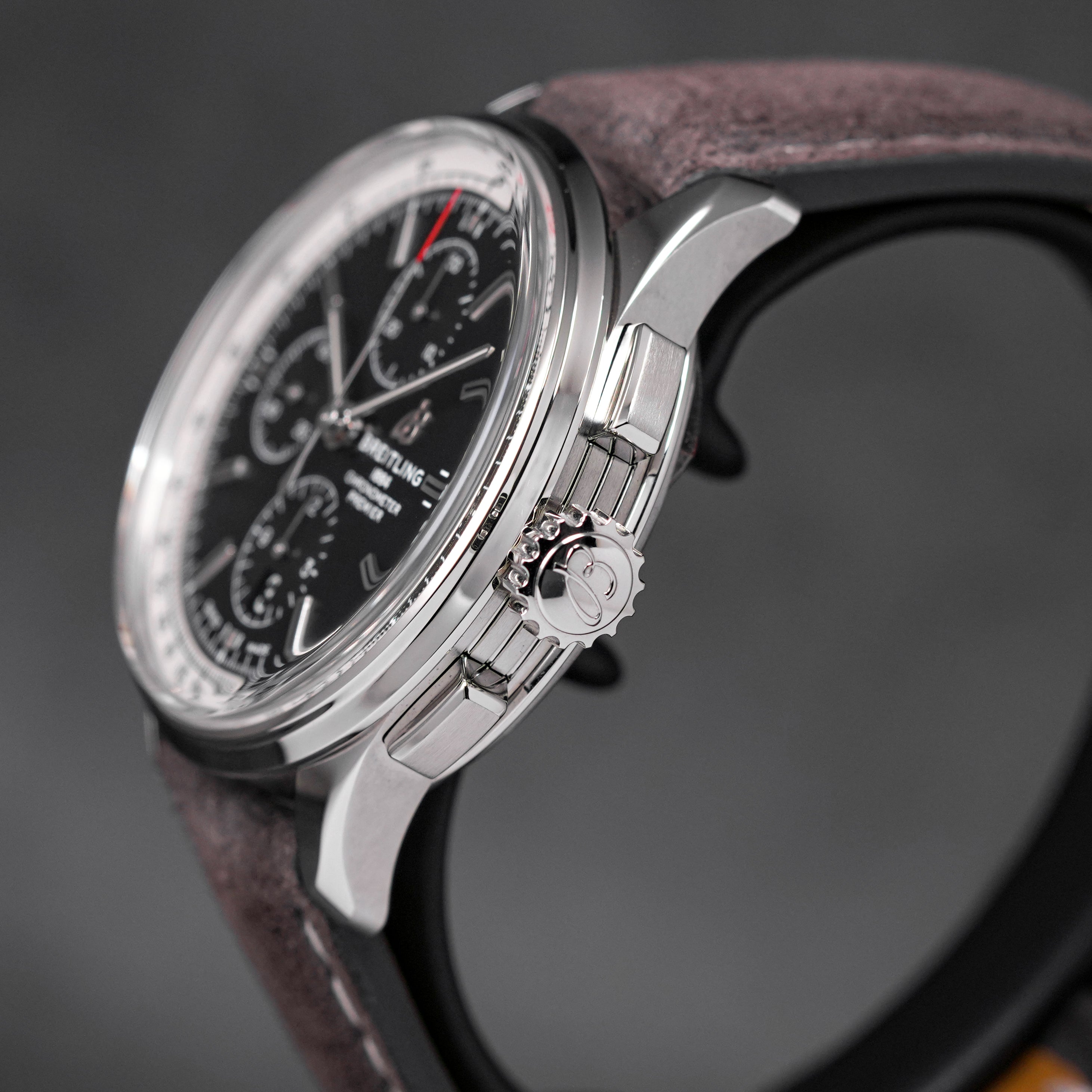 PREMIER CHRONOGRAPH 42MM BLACK DIAL LEATHER STRAP (2022)