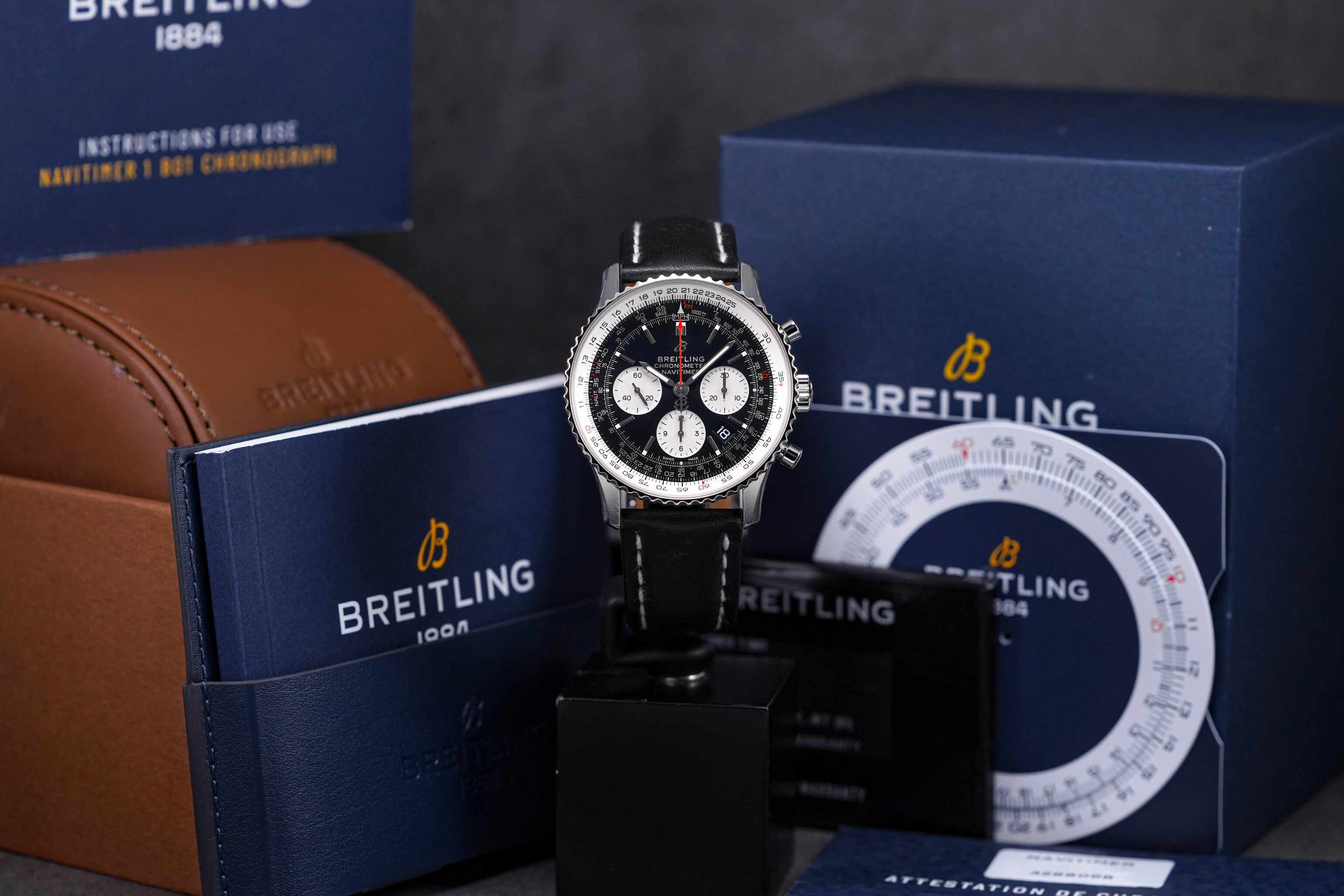 NAVITIMER 1 B01 43MM CHRONOGRAPH BLACK DIAL (2020)