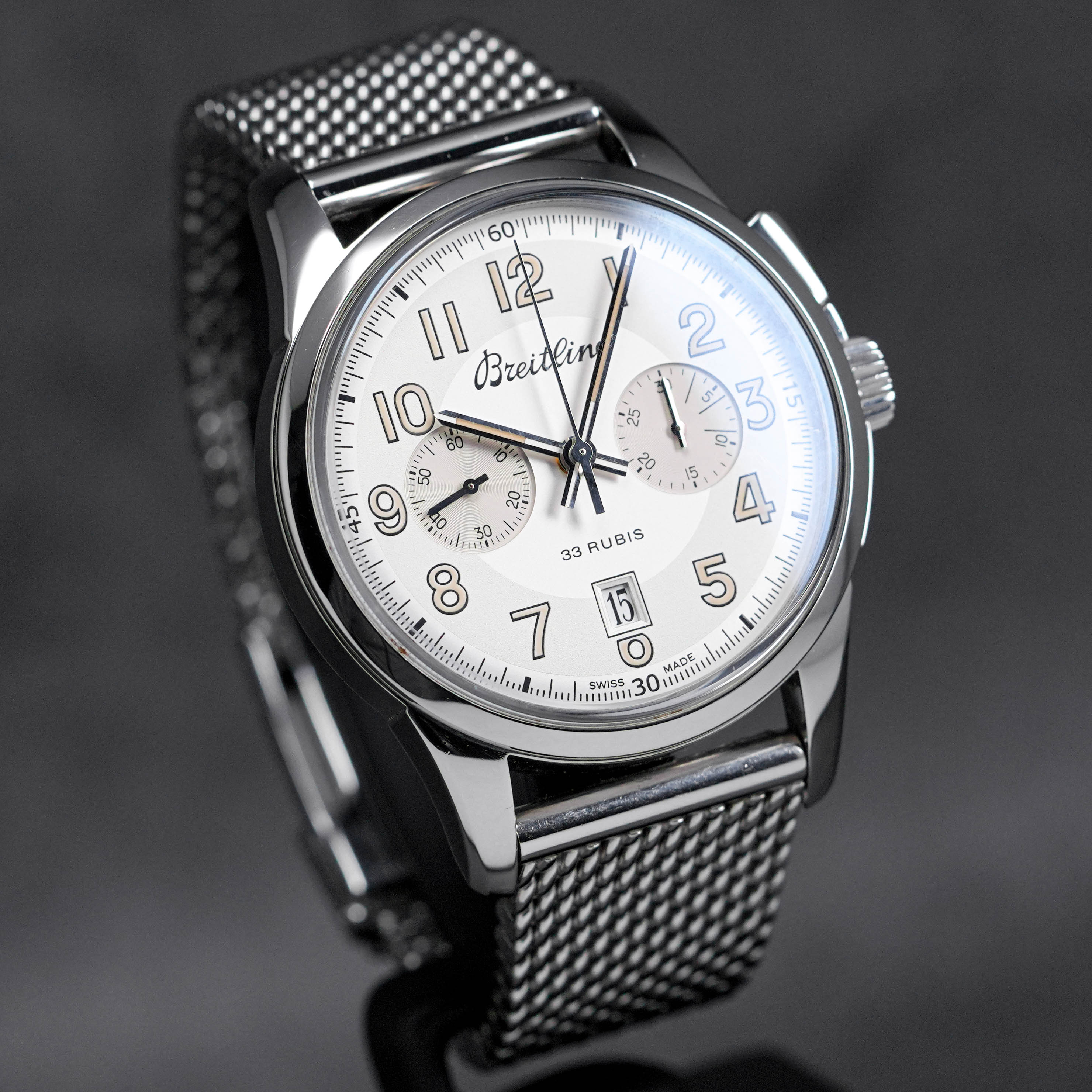 TRANSOCEAN CHRONOGRAPH 1915 43MM WHITE DIAL (2016)