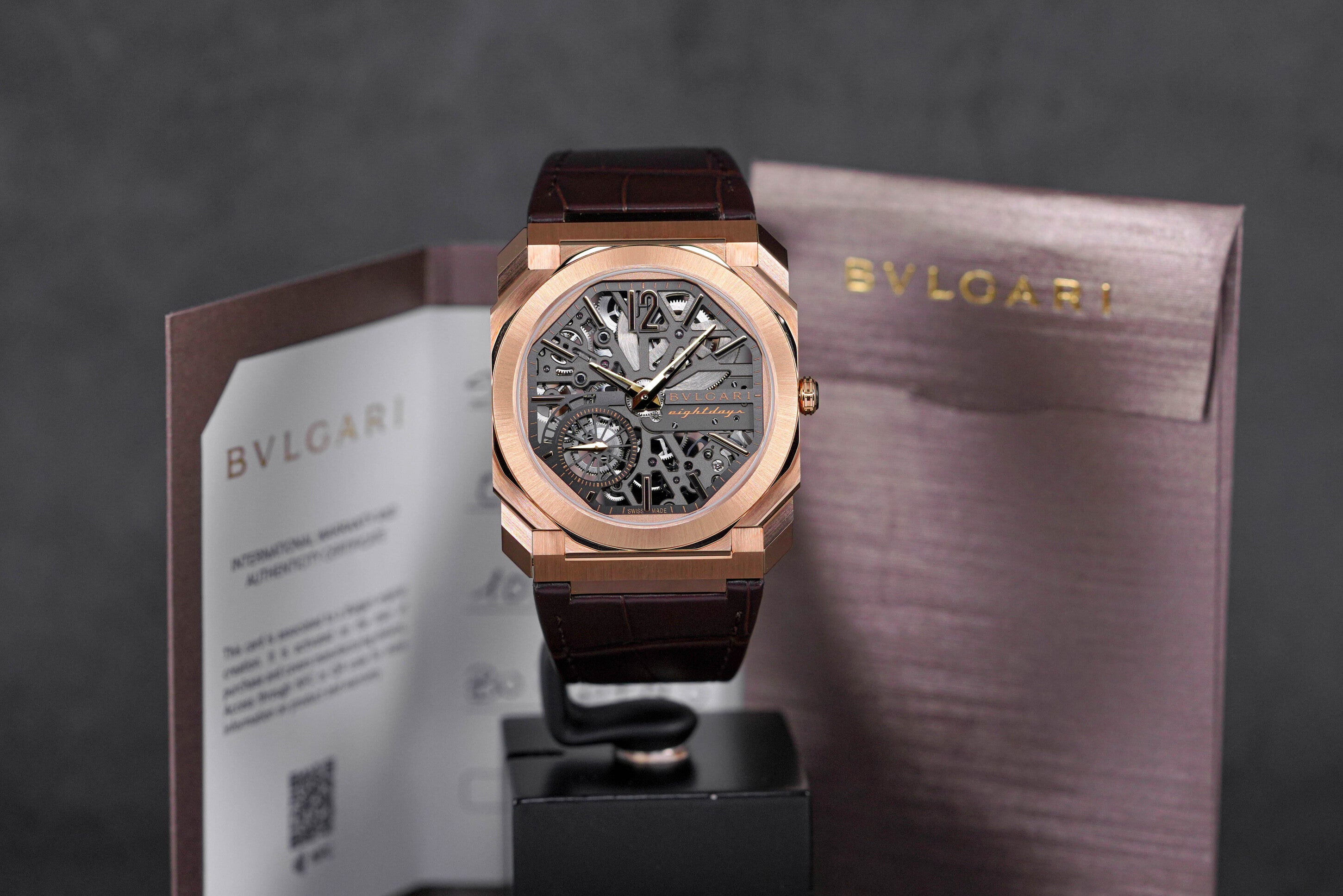 OCTO FINISSIMO 8 DAYS ROSEGOLD SKELETON DIAL (2023)