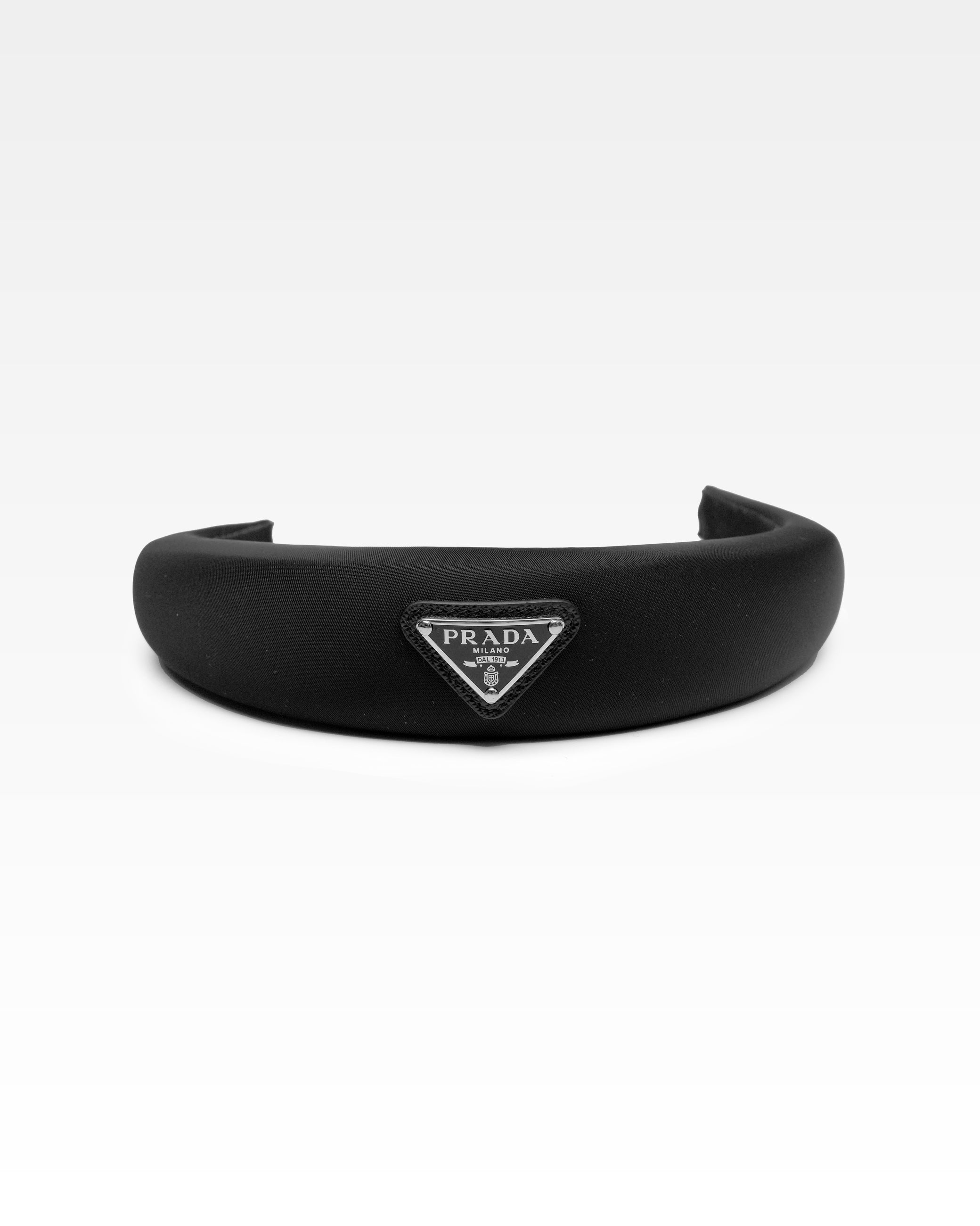 TESSUTO TRIANGLE LOGO HEADBAND BLACK
