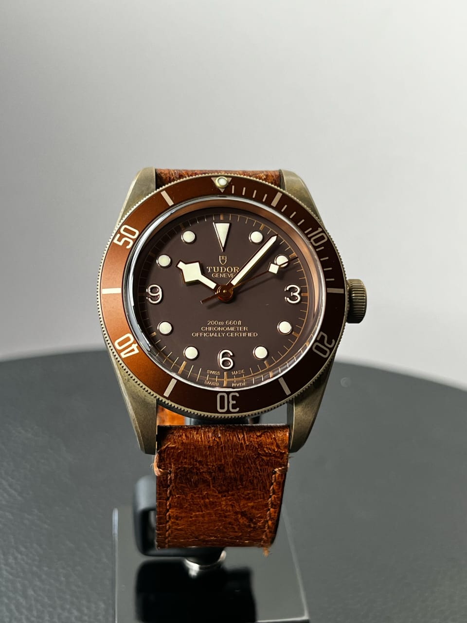 BLACK BAY BRONZE BROWN DIAL LEATHER STRAP (2018)
