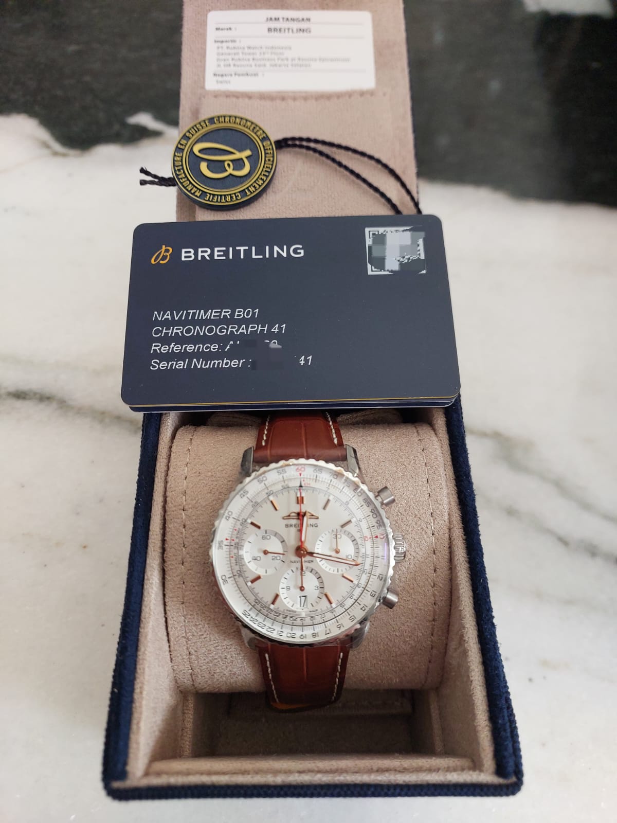 NAVITIMER B01 CHRONOGRAPH 41 STEEL SILVER DIAL (2024)