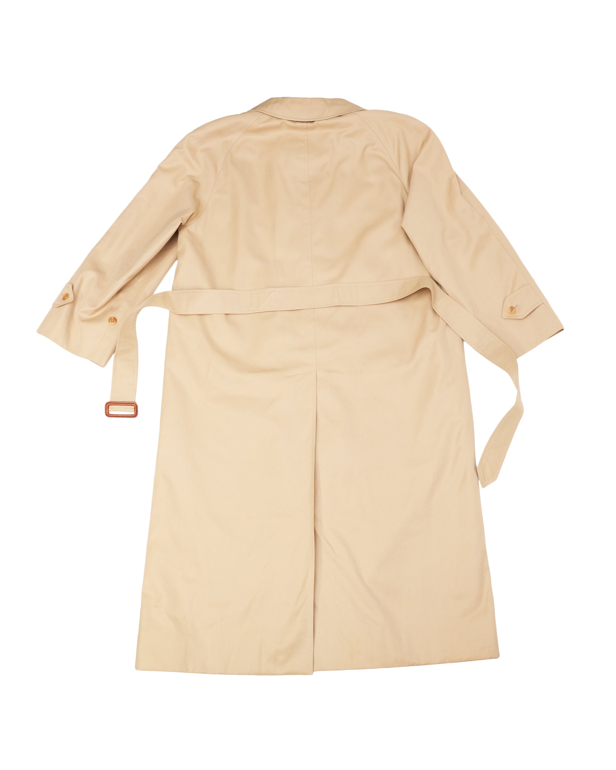 VINTAGE WOMEN BEIGE TRENCH COAT - SIZE 11