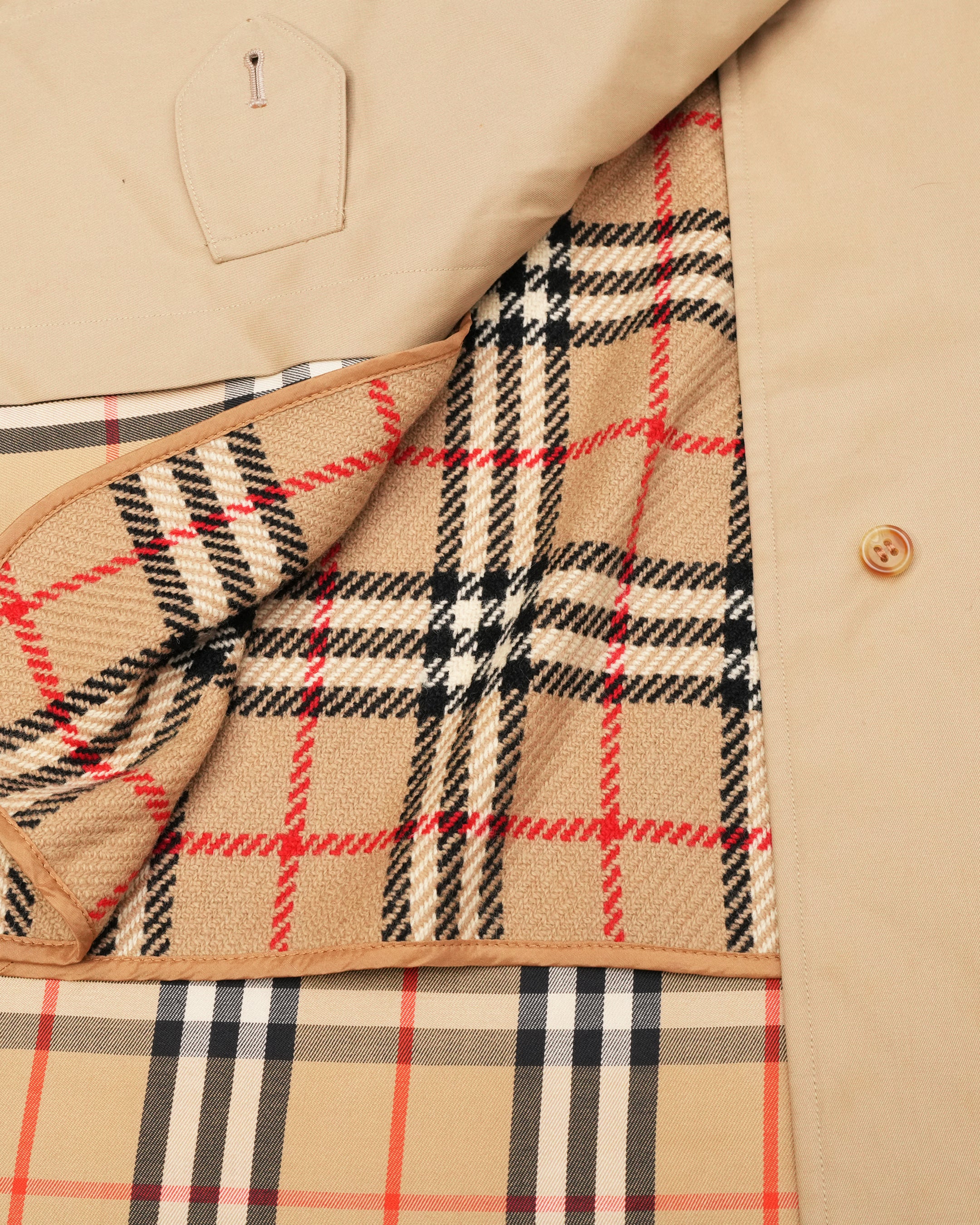 VINTAGE WOMEN BEIGE TRENCH COAT - SIZE 11