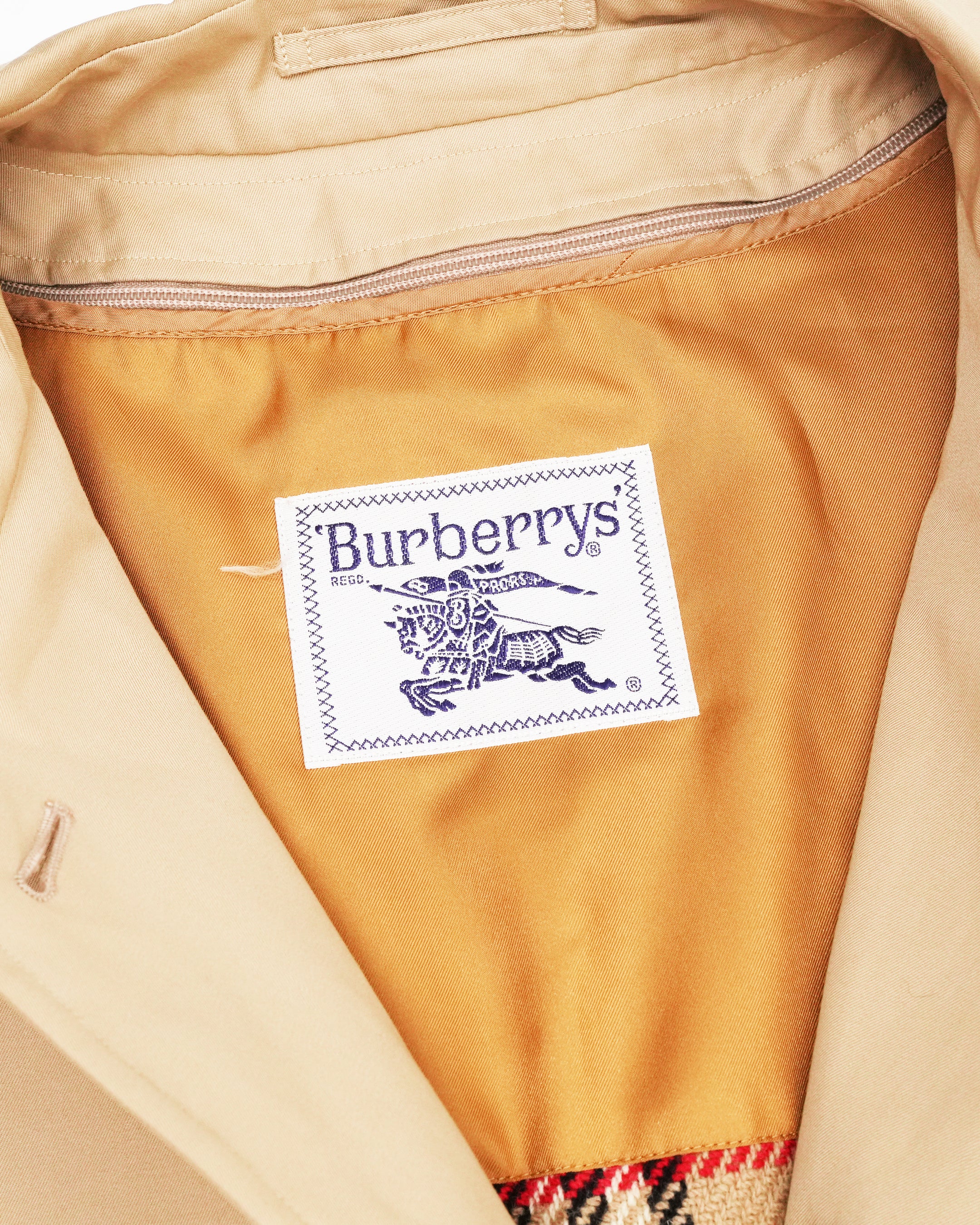 VINTAGE WOMEN BEIGE TRENCH COAT - SIZE 11