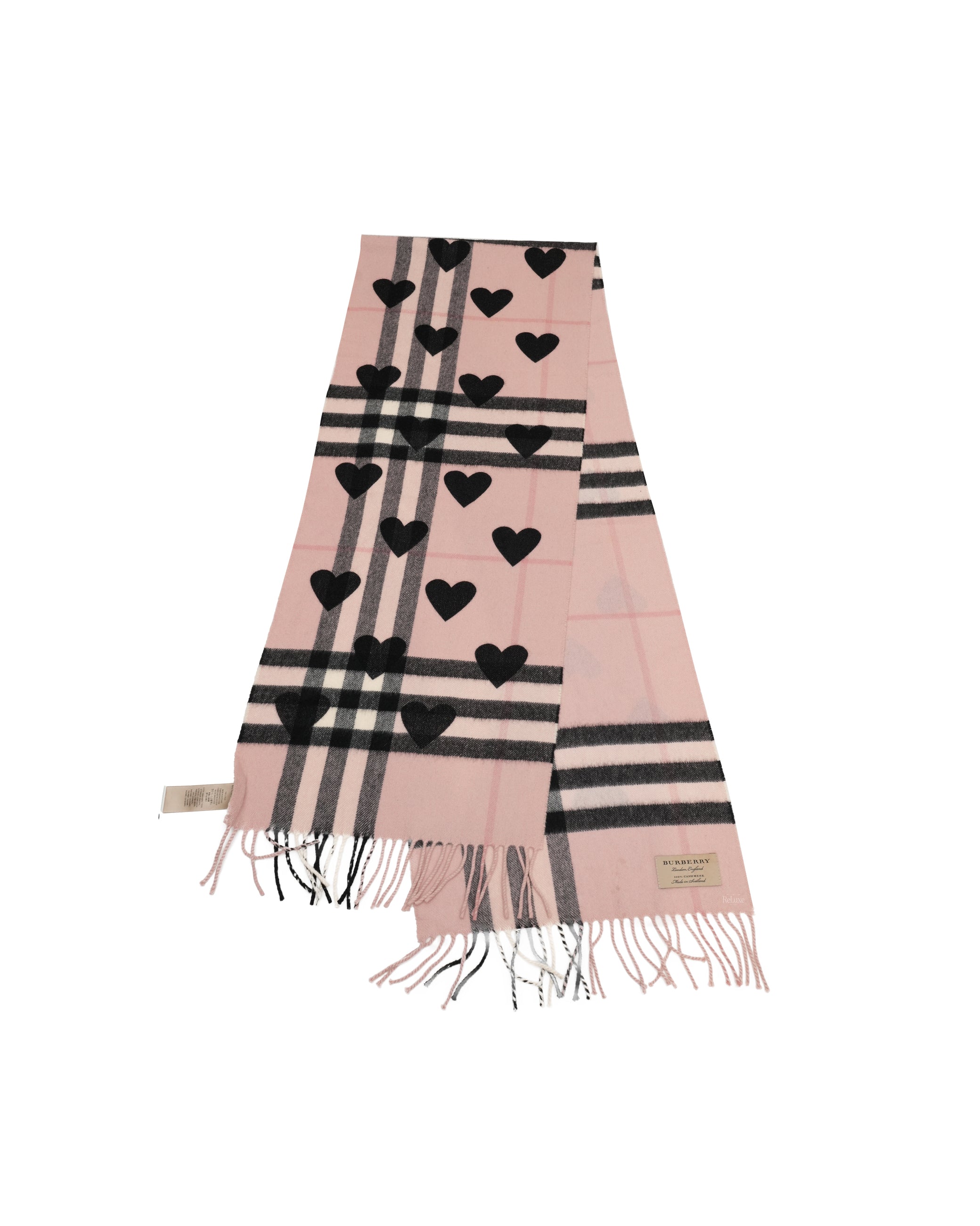 Burberry Scarf Love Pink X Black
