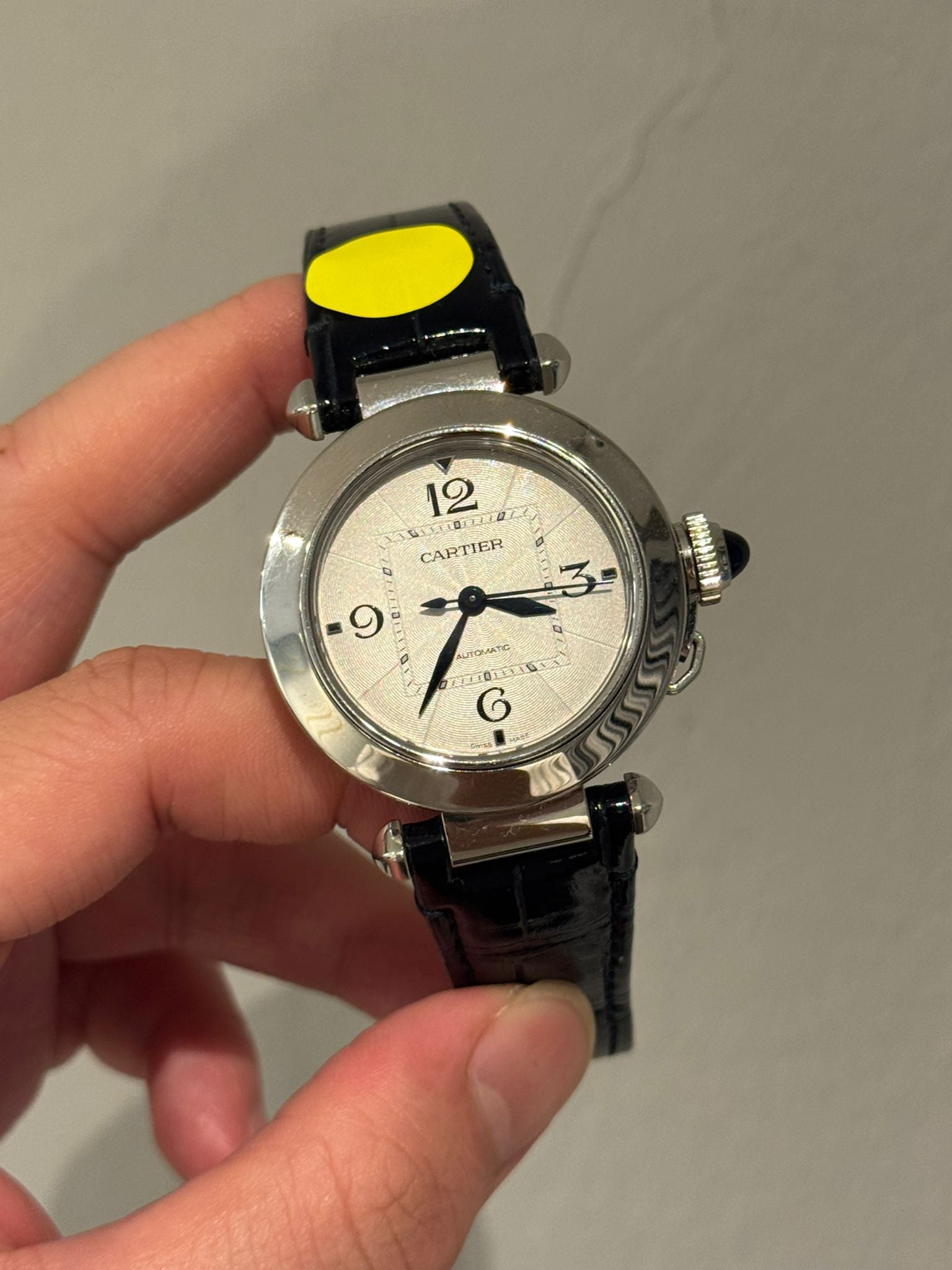 PASHA SILVER DIAL LEATHER STRAP (2020)