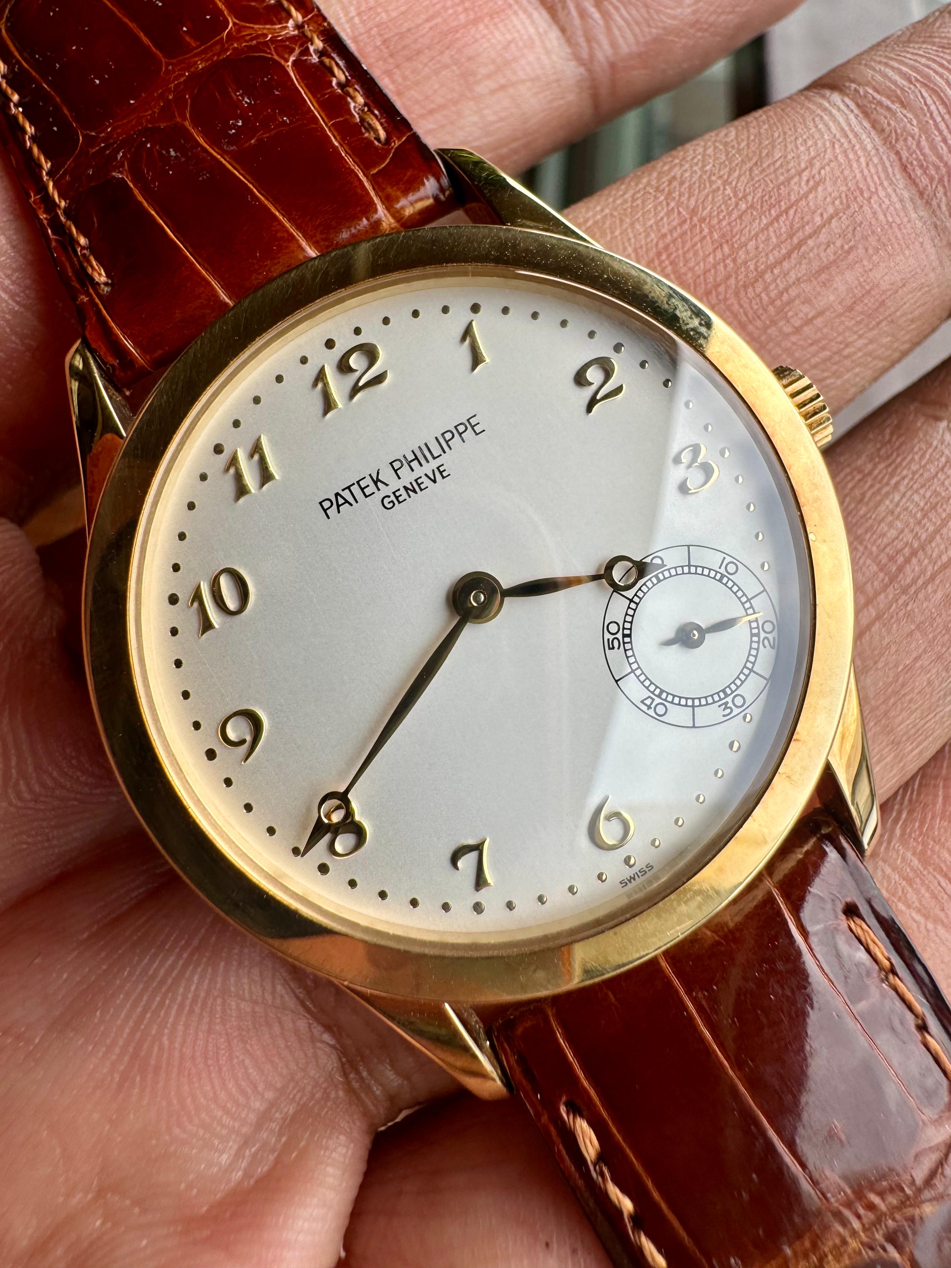 CALATRAVA 5026J YELLOWGOLD SILVER DIAL (WATCH ONLY)