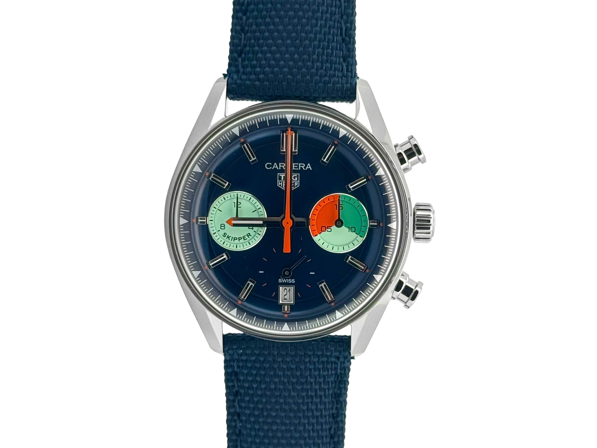 CARRERA CHRONOGRAPH SKIPPER STEEL BLUE DIAL (2025)