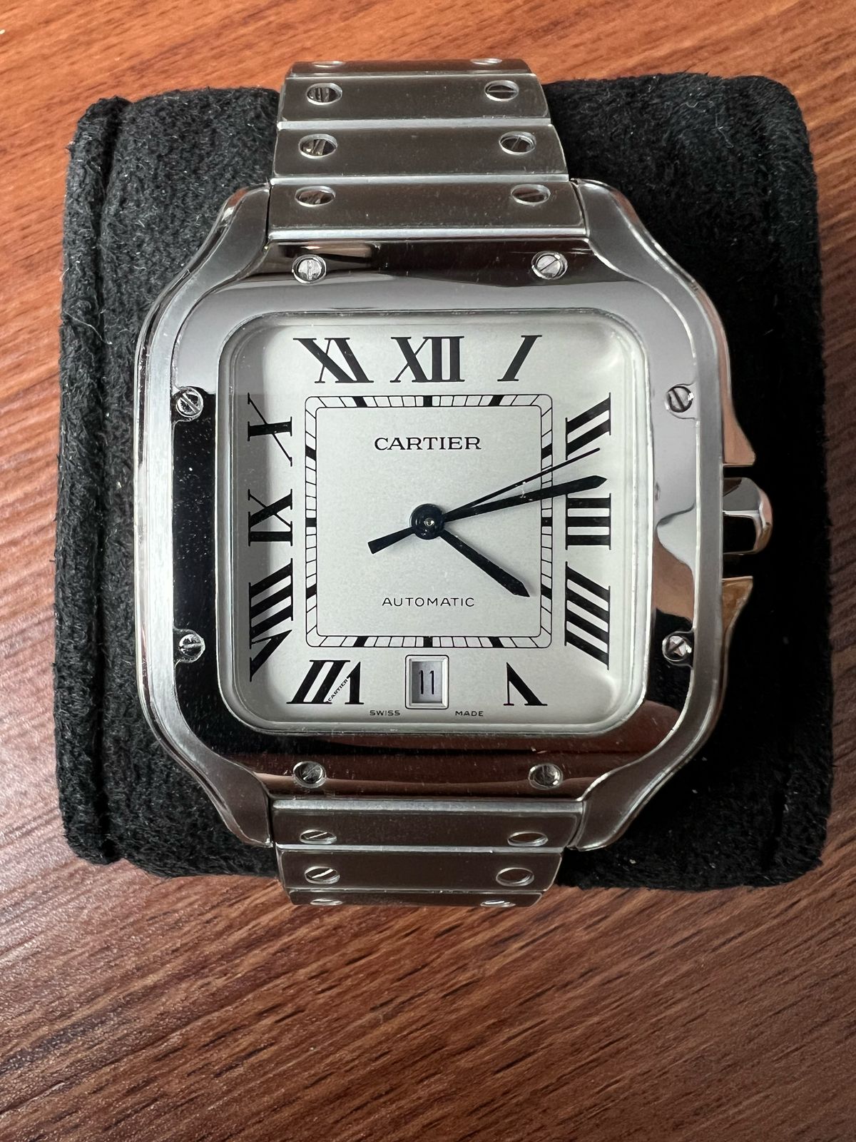 SANTOS DE CARTIER L SILVER DIAL (2023)