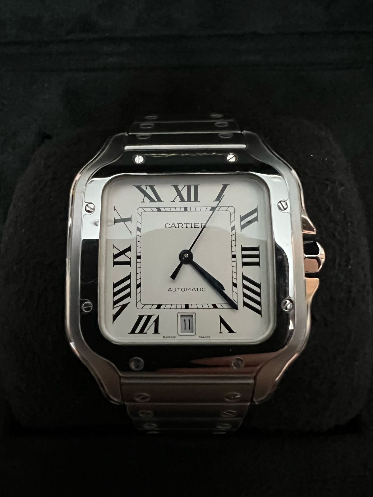 SANTOS DE CARTIER L SILVER DIAL (2023)
