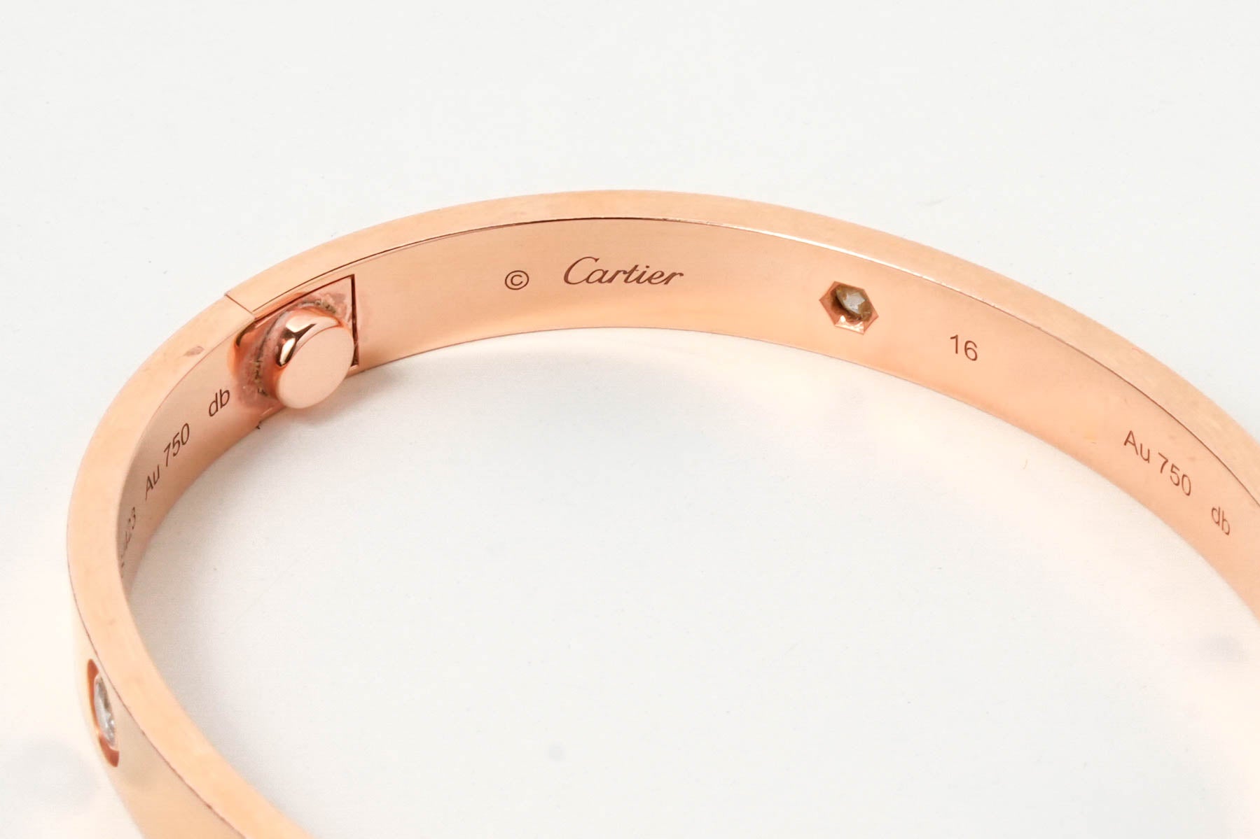 LOVE BRACELET 18K ROSEGOLD WITH 4 DIAMONDS (2023)