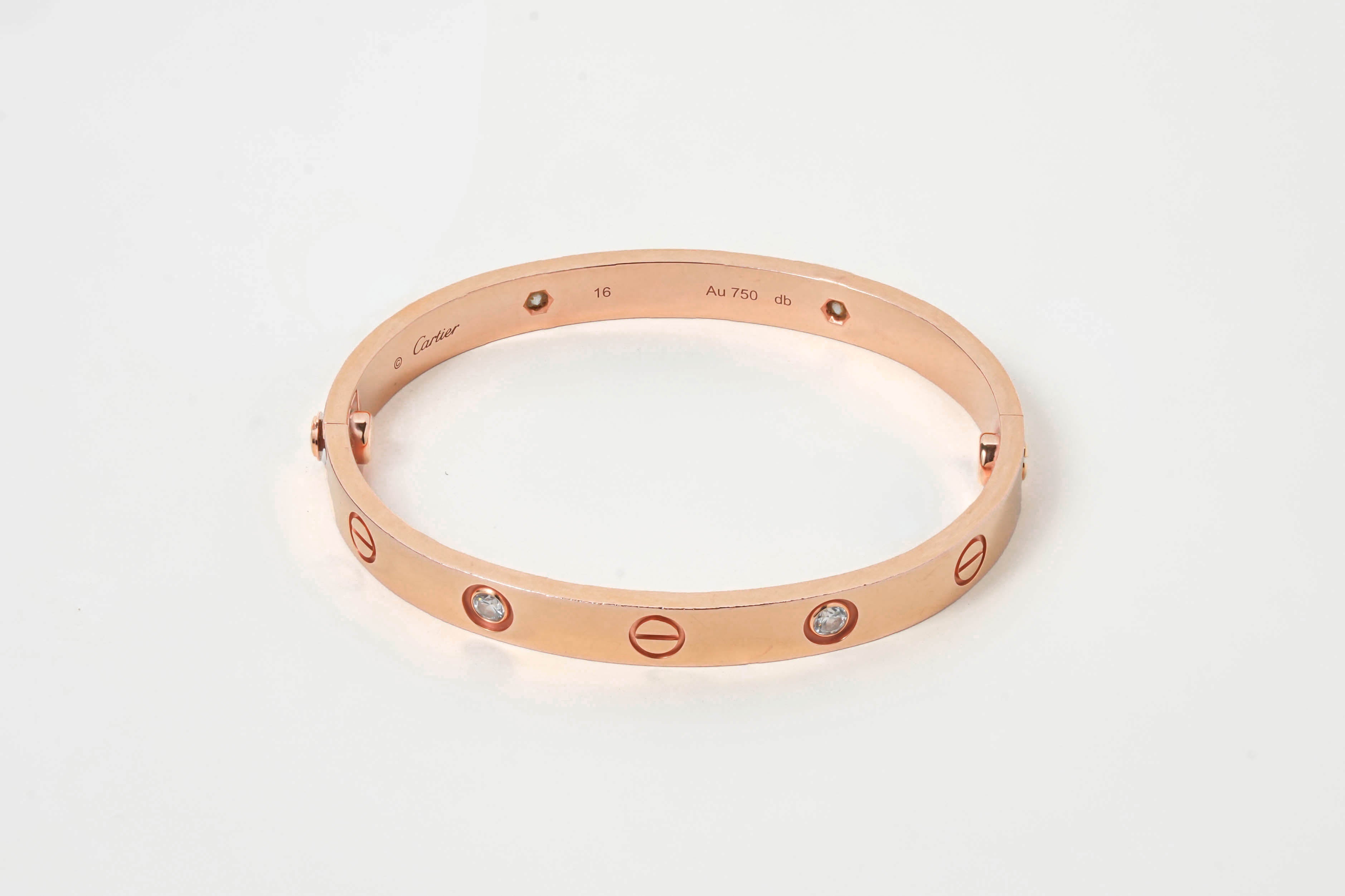 LOVE BRACELET 18K ROSEGOLD WITH 4 DIAMONDS (2023)