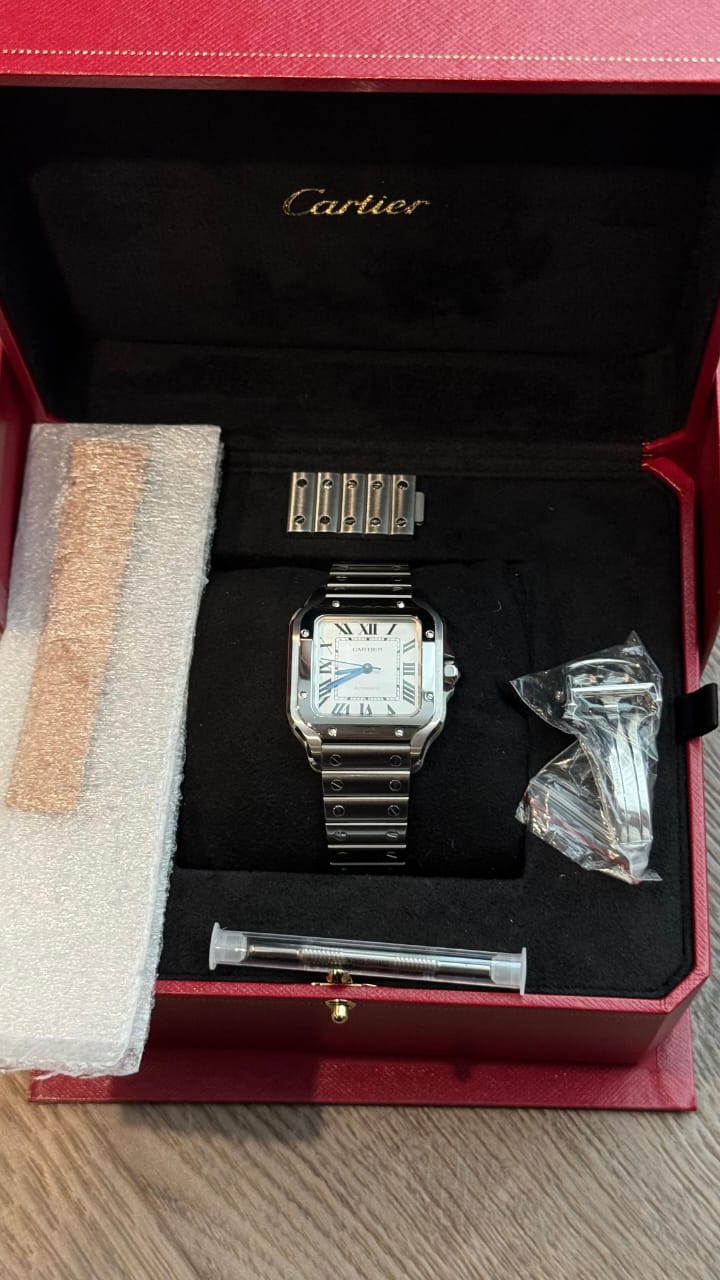 SANTOS DE CARTIER M SILVER DIAL (2024)