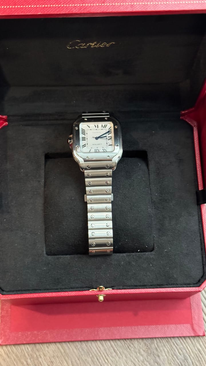 SANTOS DE CARTIER M SILVER DIAL (2024)