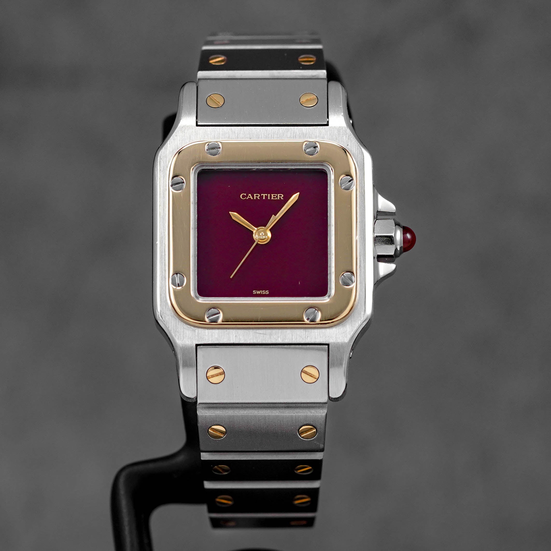 Harga Cartier Santos Carree Burgundy