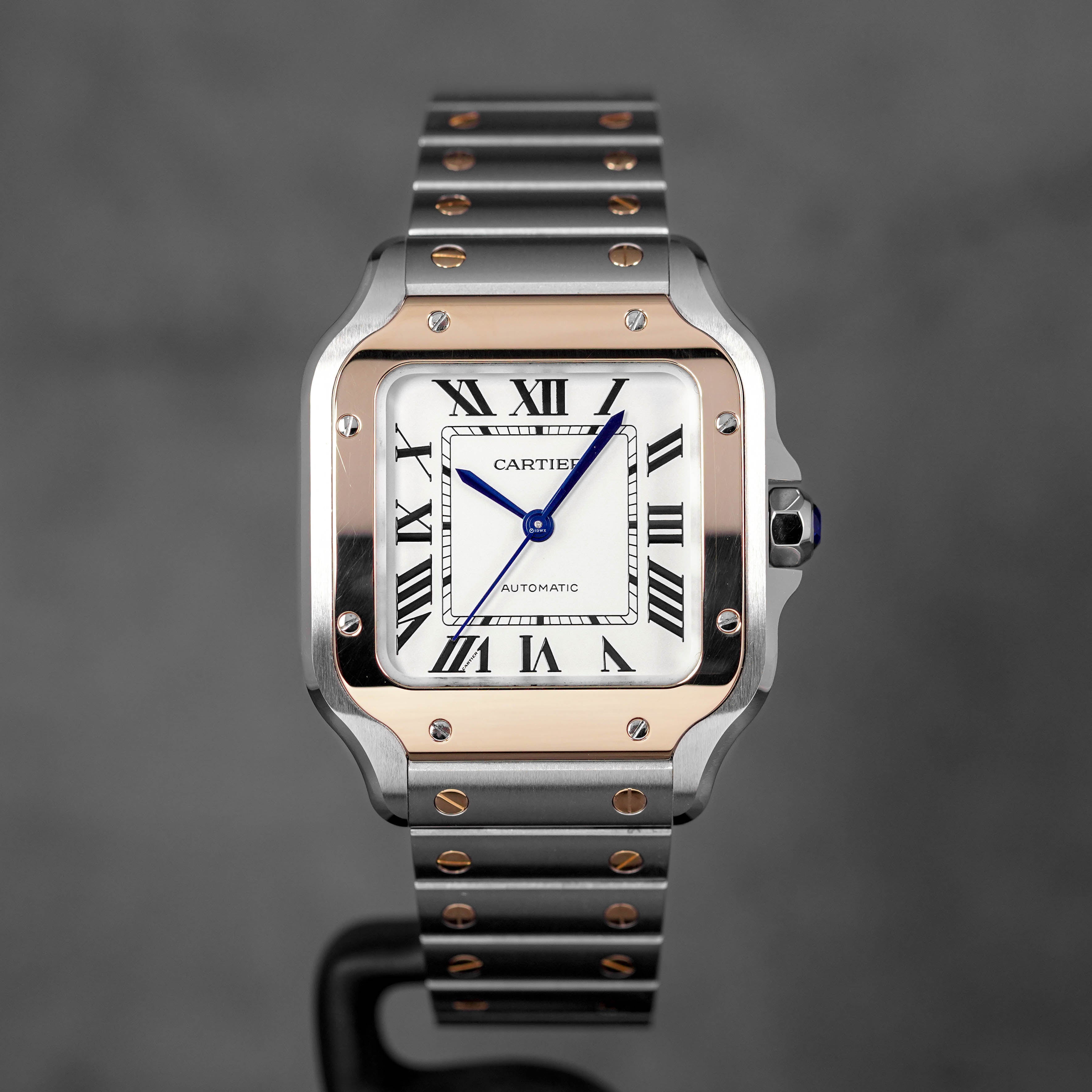 Harga Cartier Santos M Twotone Yellowgold Silver Terbaru