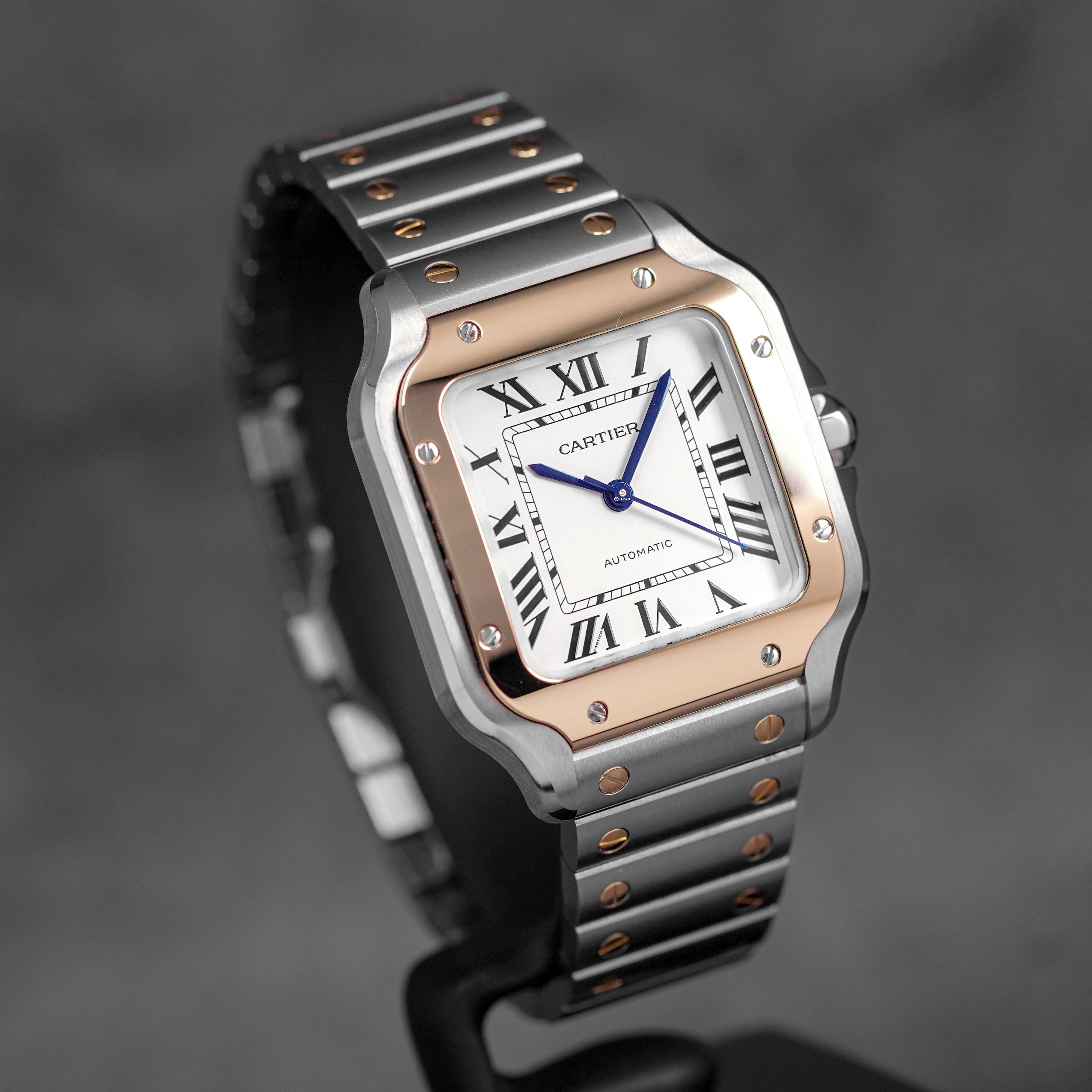 Harga Cartier Santos M Twotone Yellowgold Silver Terbaru