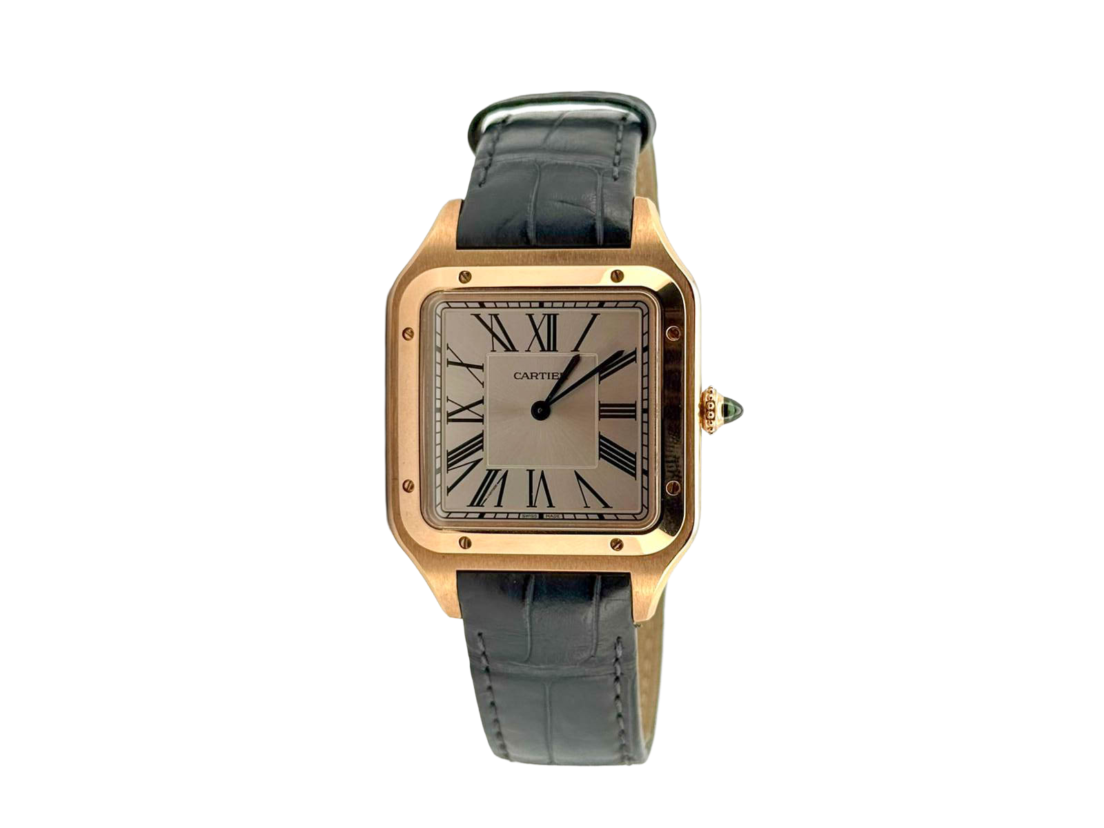 SANTOS DUMONT XL ROSEGOLD SILVER DIAL (2020)