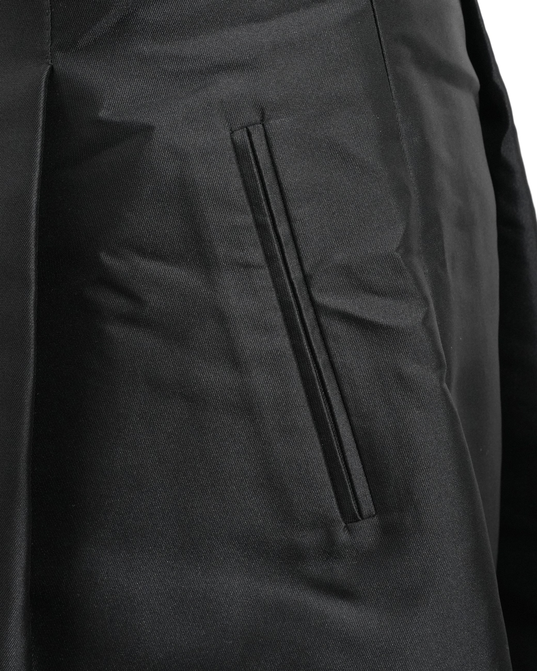 VINTAGE KNEE-LENGTH DRESS BLACK - SIZE 40