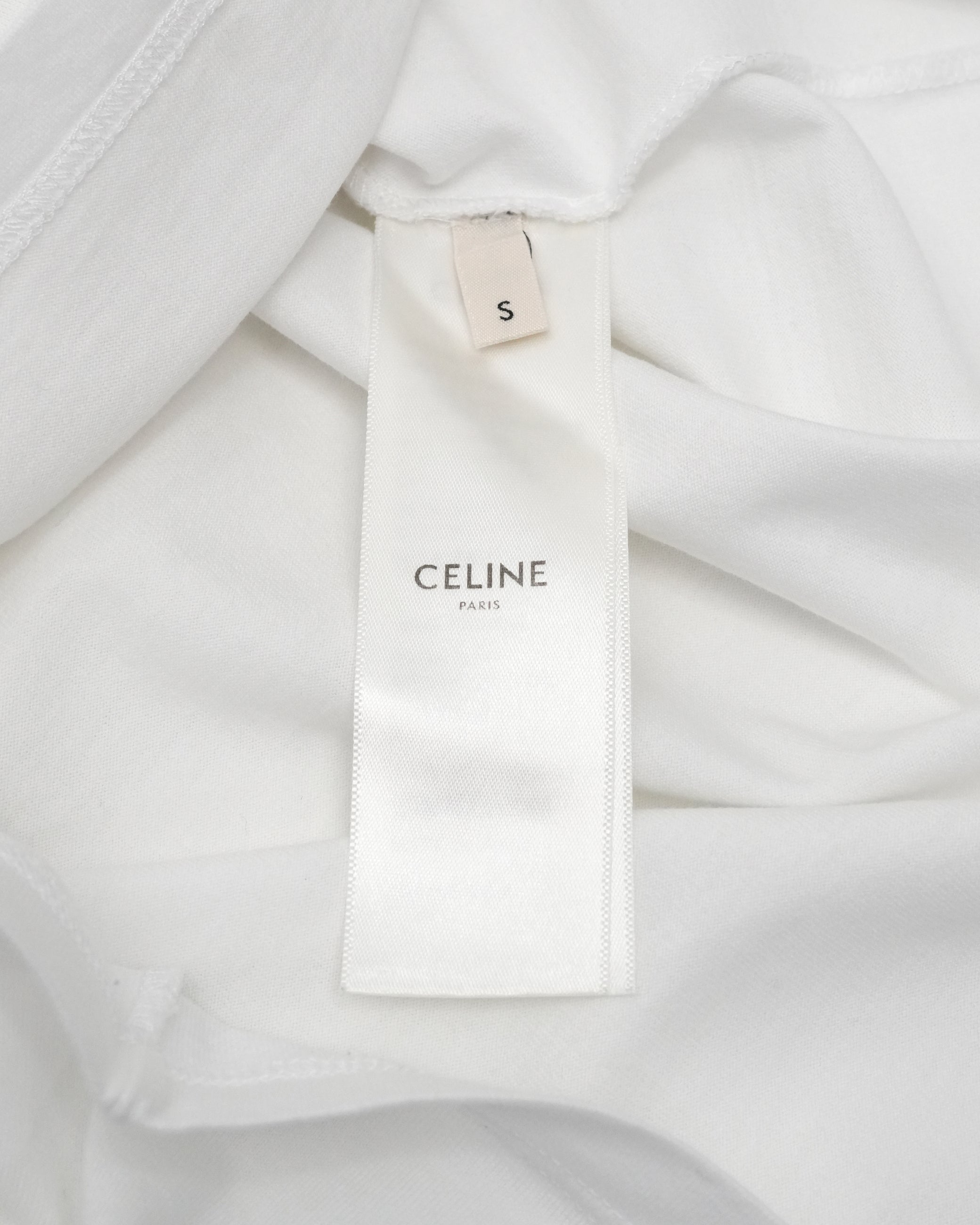 LOOSE T-SHIRT IN COTTON JERSEY WHITE - SIZE S