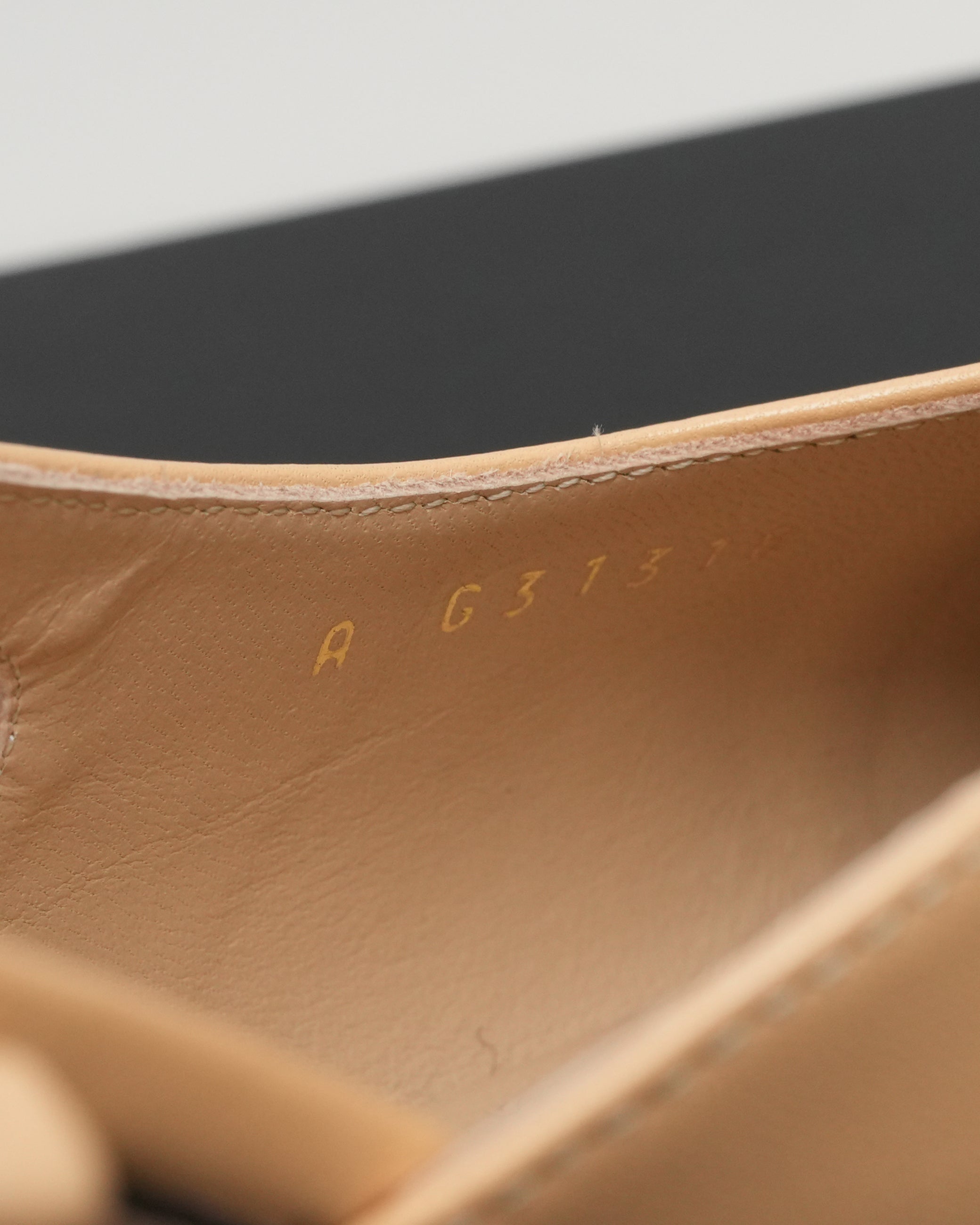 COCO MARK LEATHER STRAP PUMPS LADIES BLACK & BEIGE (40C)