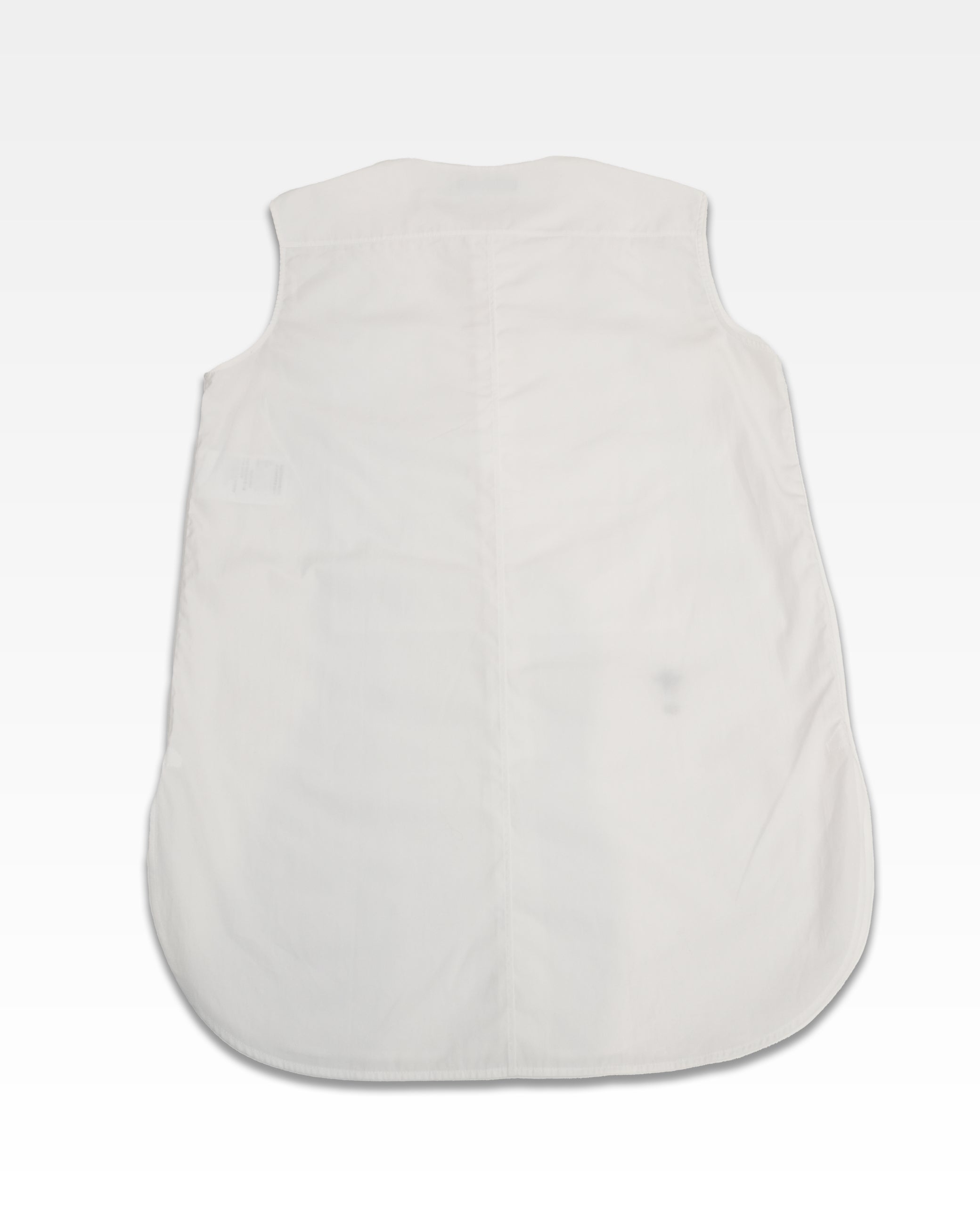 COTTON SLEEVELESS DRESS WHITE WITH BEE EMBROIDERY - SIZE I38