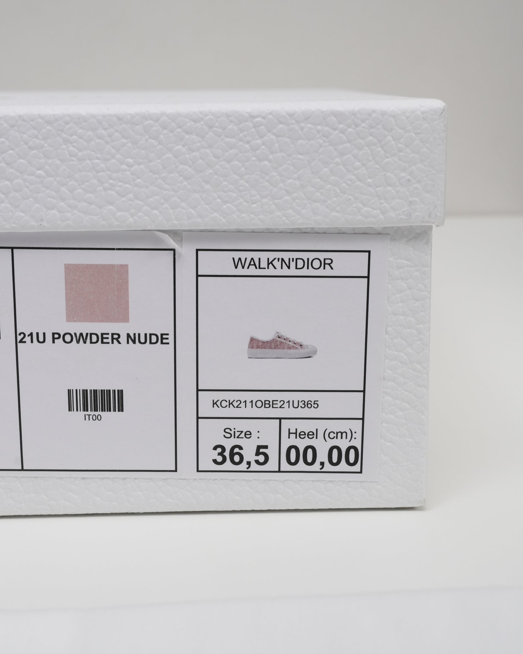 WALK'N'DIOR SNEAKERS PINK X WHITE SIZE 36.5