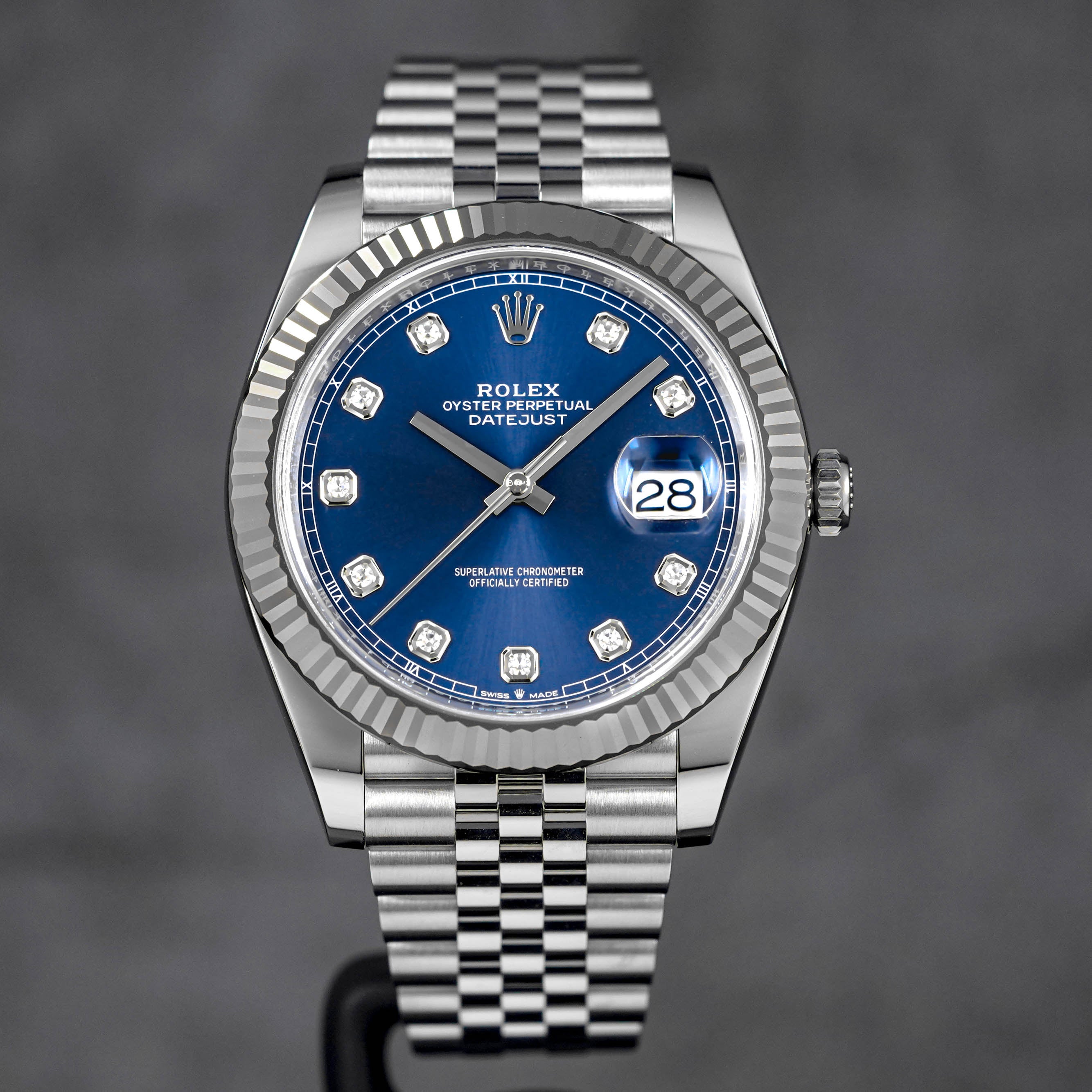 DATEJUST 41MM BLUE DIAMOND DIAL (2024)