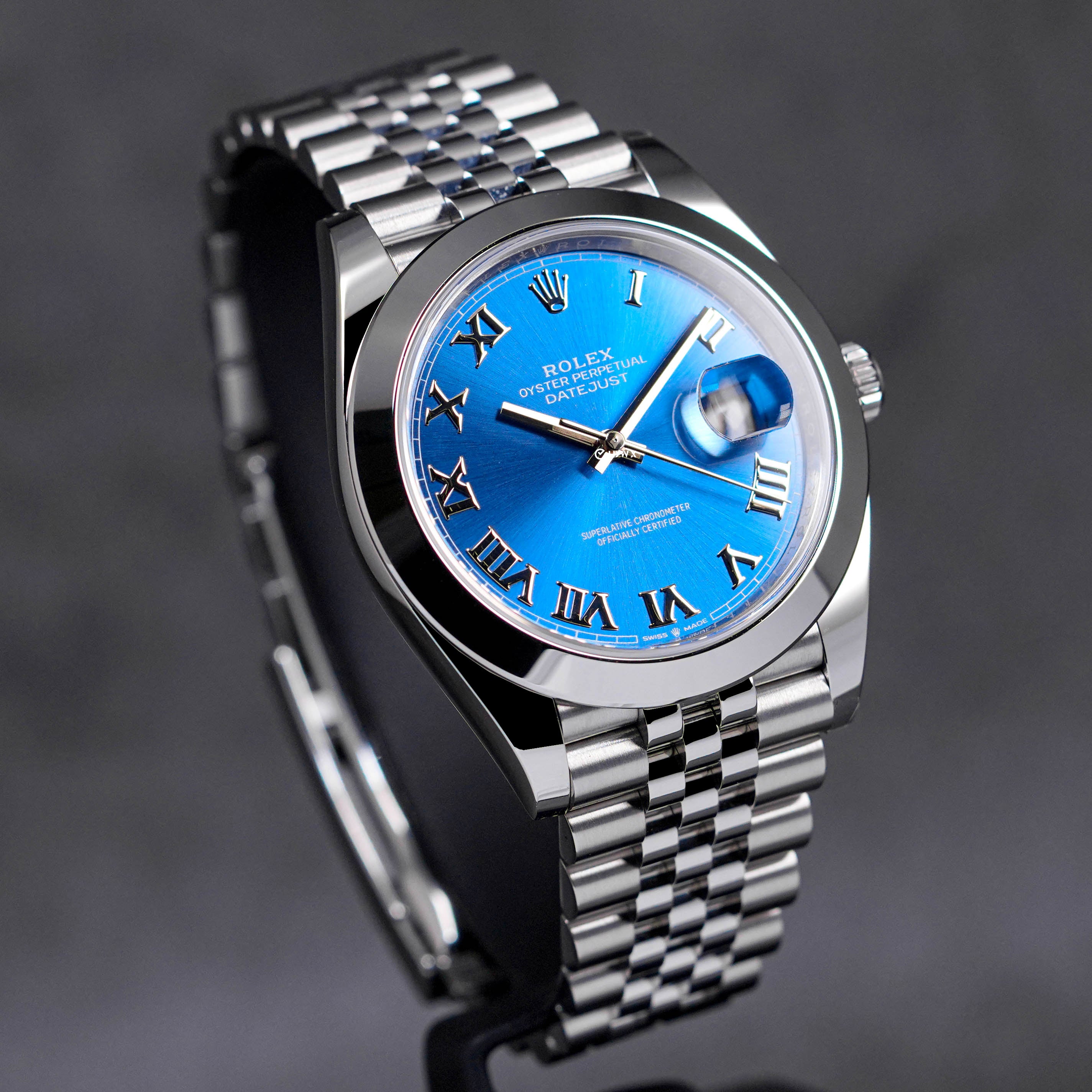 DATEJUST 41MM BLUE AZZURO ROMAN DIAL (2022)