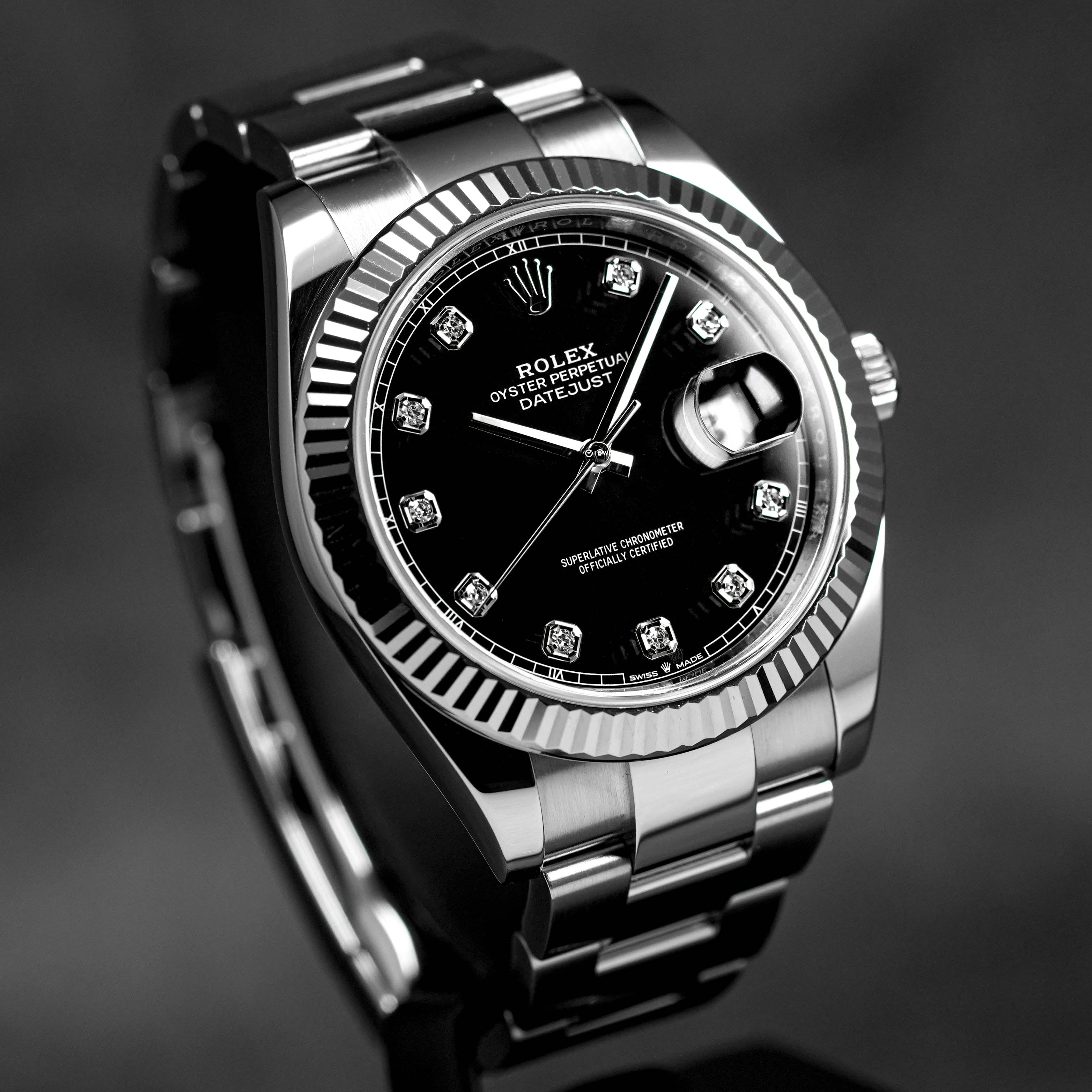 DATEJUST 41MM BLACK DIAMOND DIAL (WATCH ONLY)