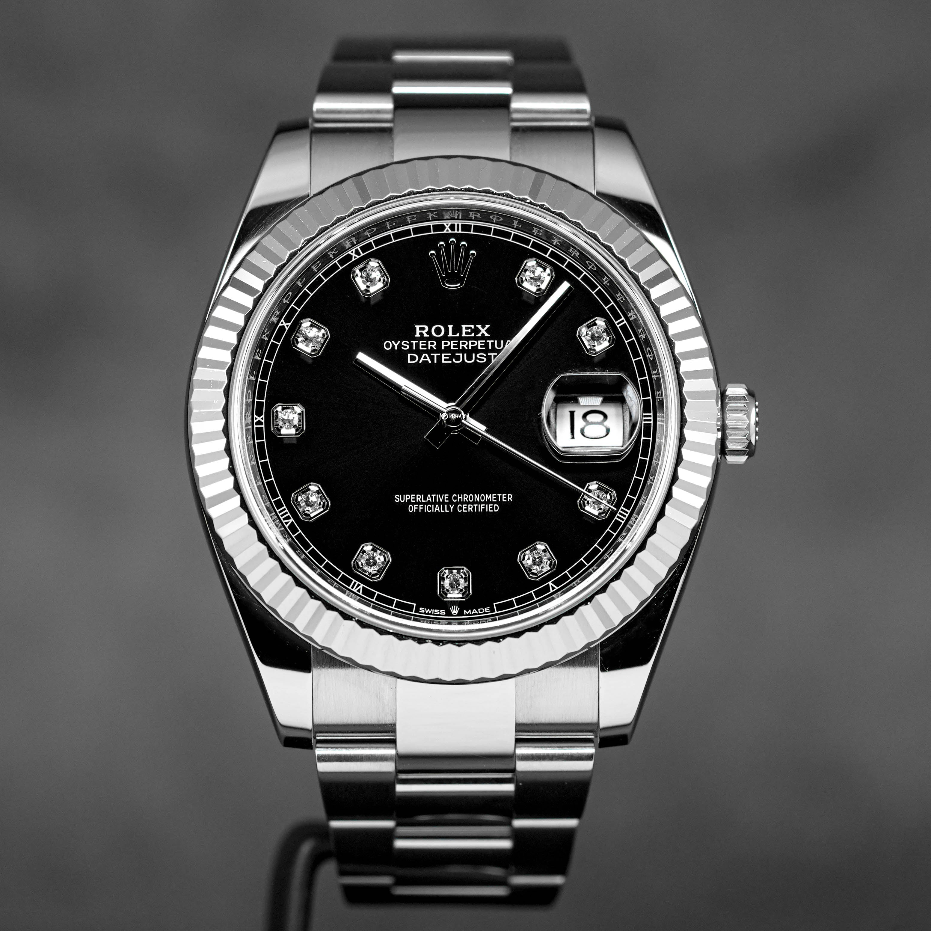 DATEJUST 41MM BLACK DIAMOND DIAL (WATCH ONLY)